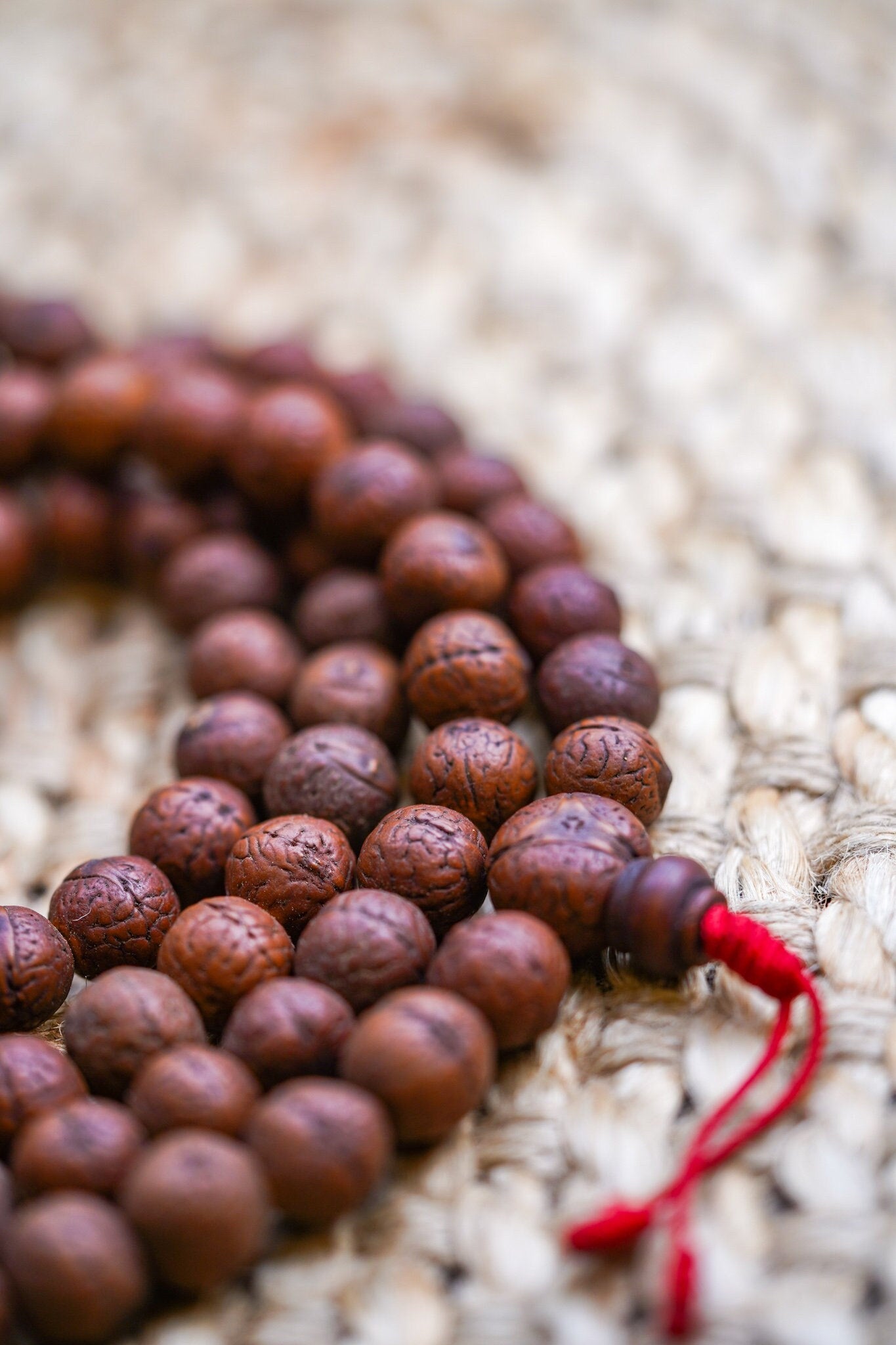 Antique Dark Bodhi Mala - Lucky Thanka