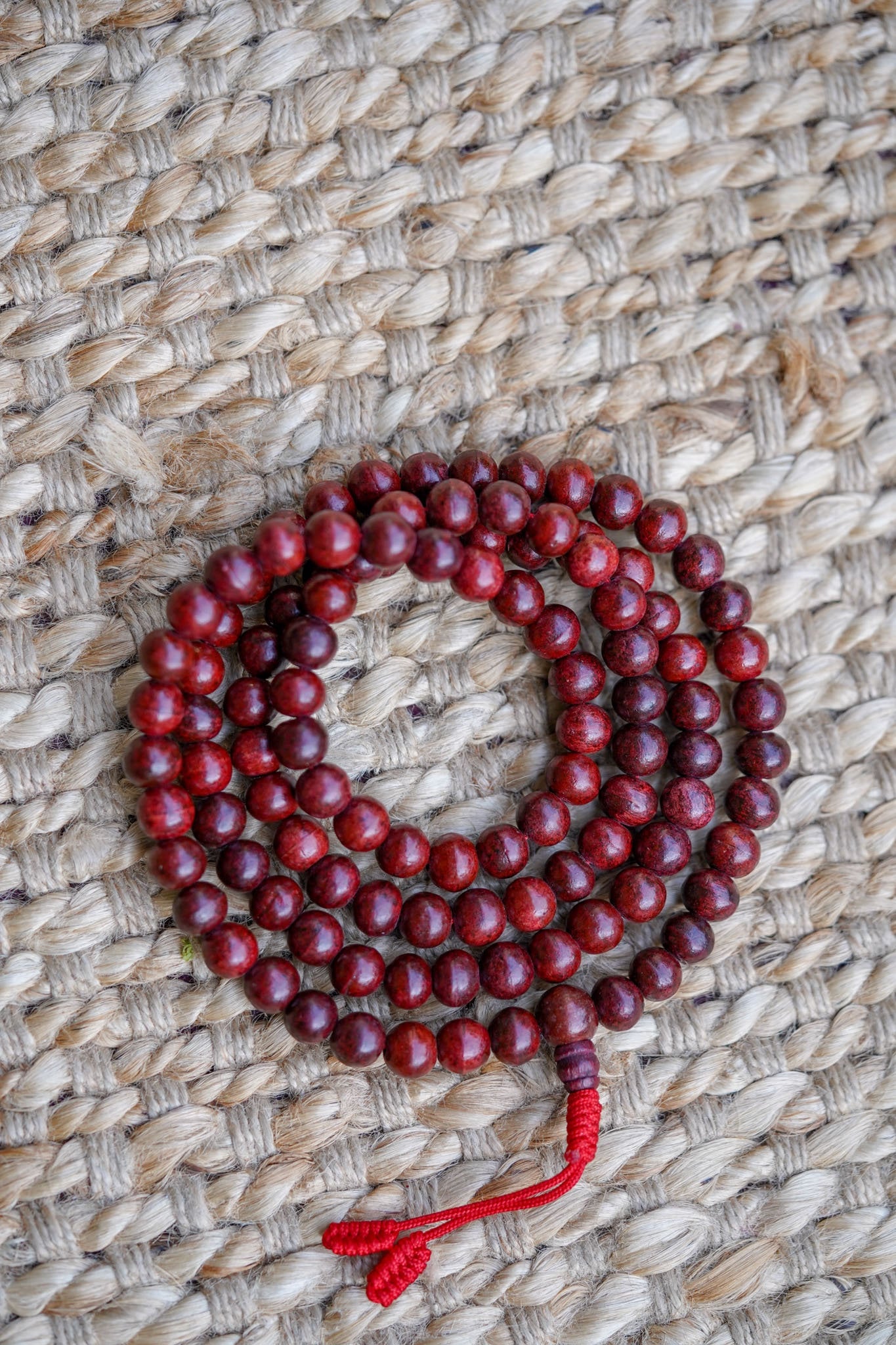 Calming Rose Wood Mala - Lucky Thanka