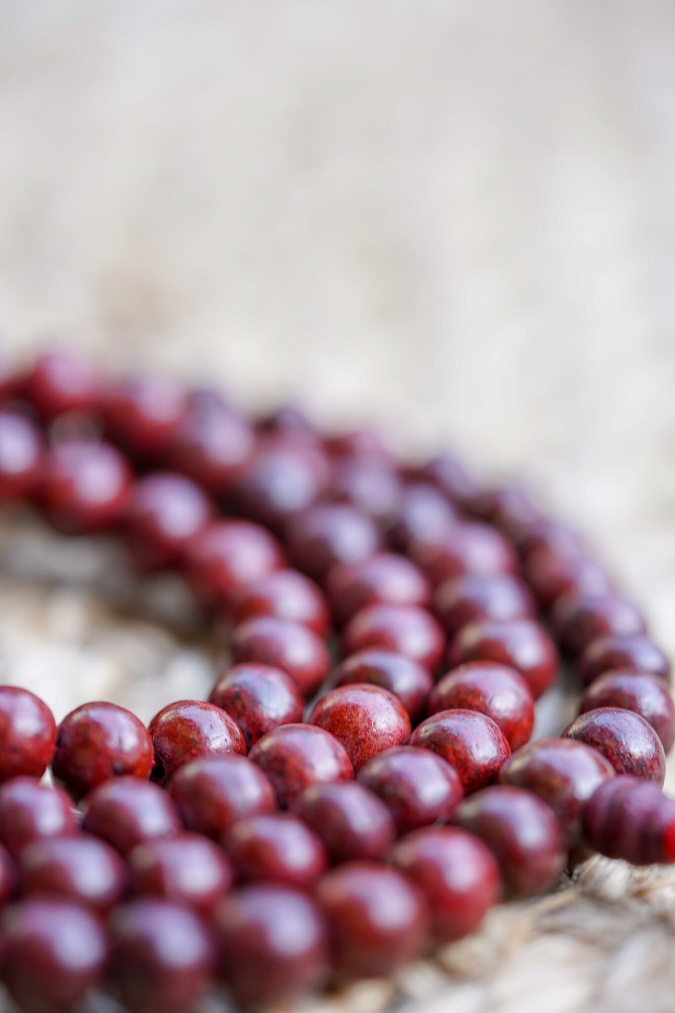 Calming Rose Wood Mala - Lucky Thanka