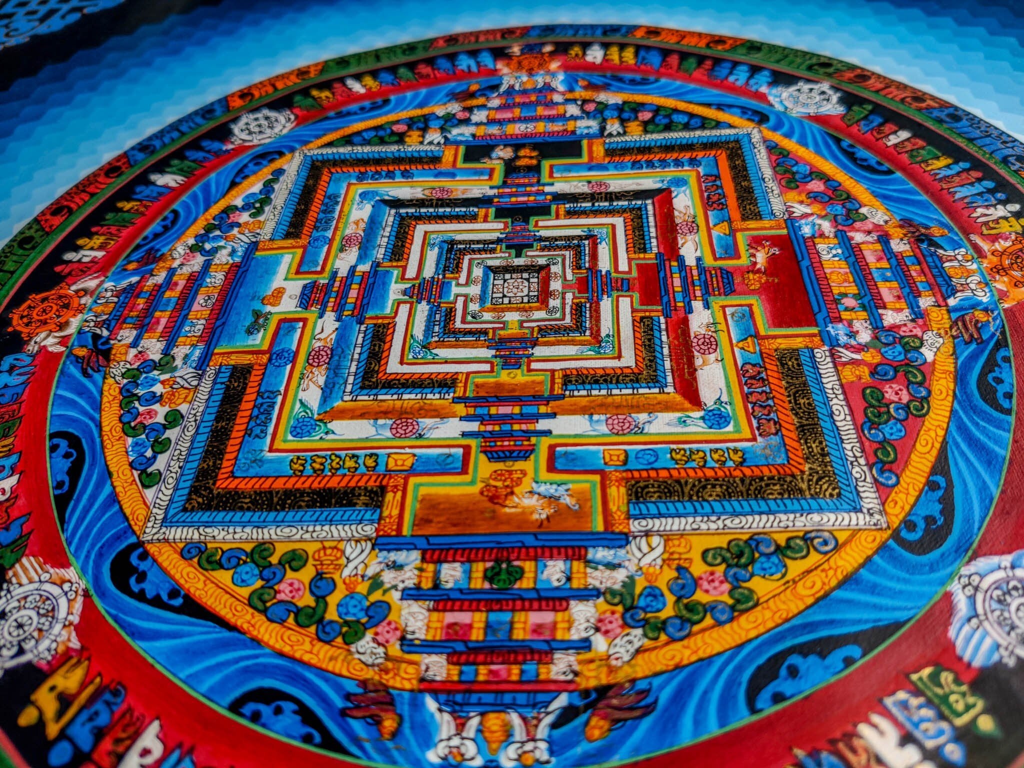 Kalchakra Mandala Painting - Lucky Thanka
