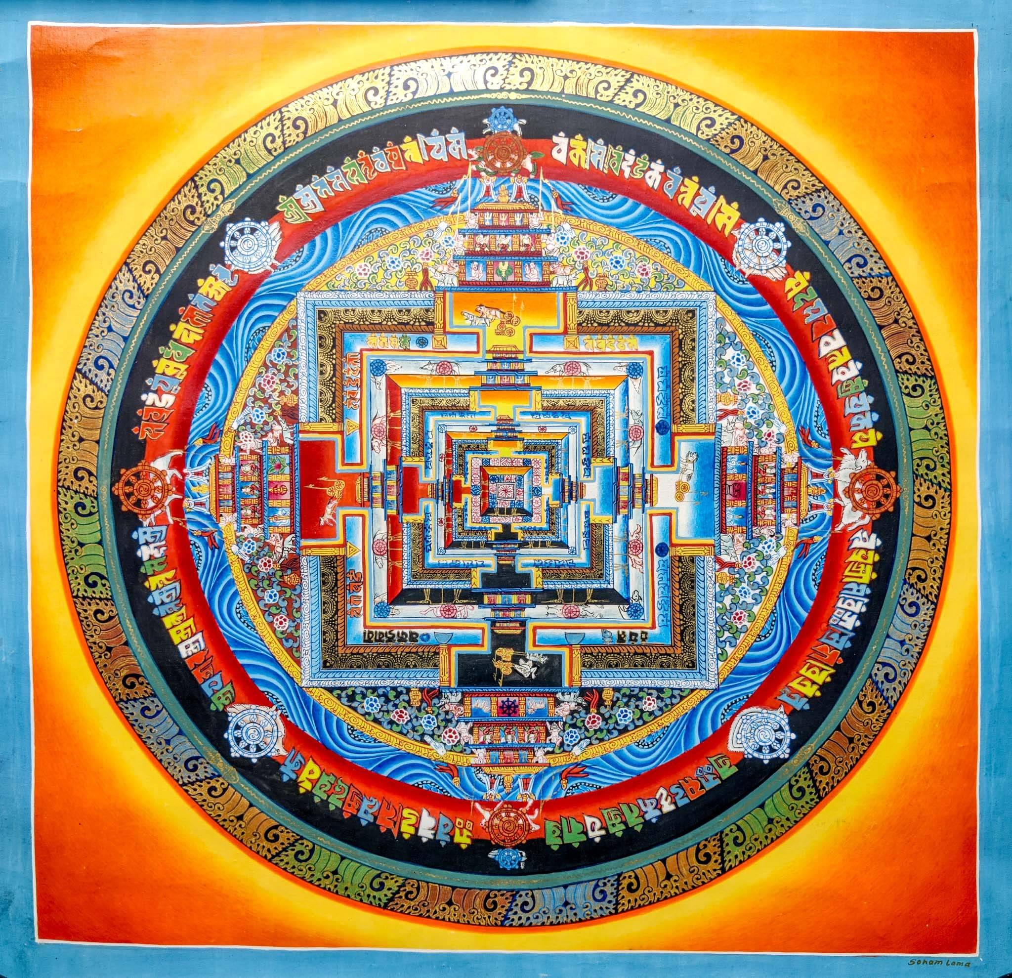 Best Quality Kalchakra Mandala - Lucky Thanka