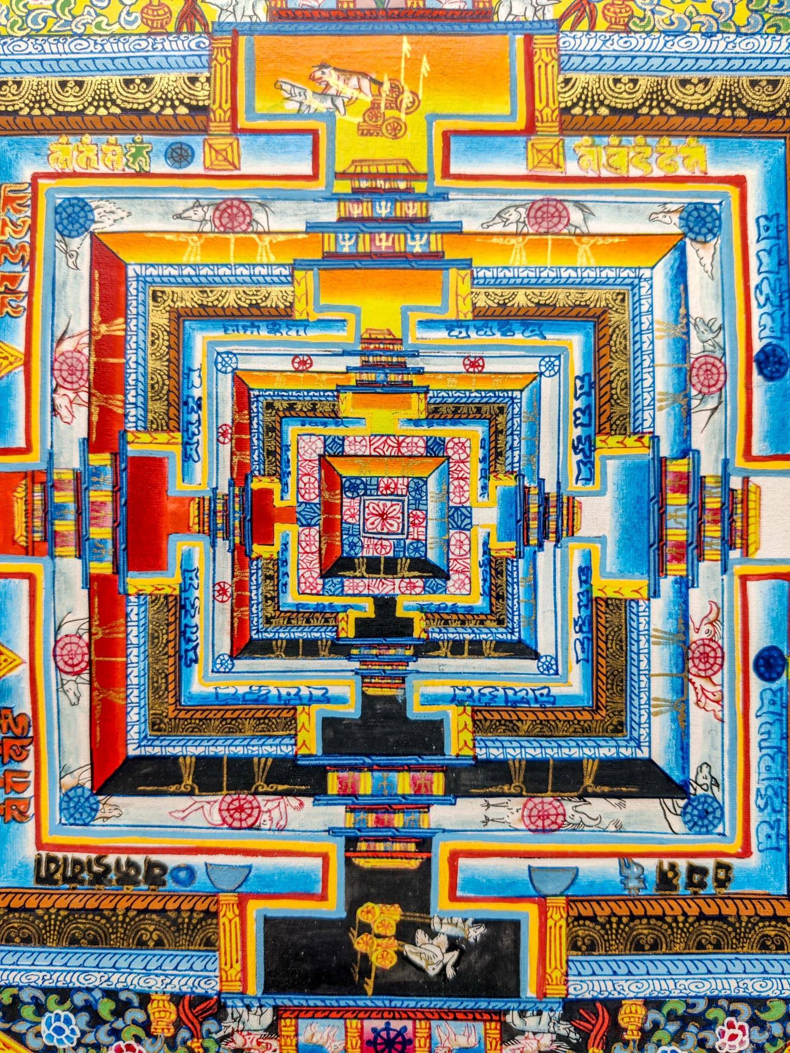 Best Quality Kalchakra Mandala - Lucky Thanka