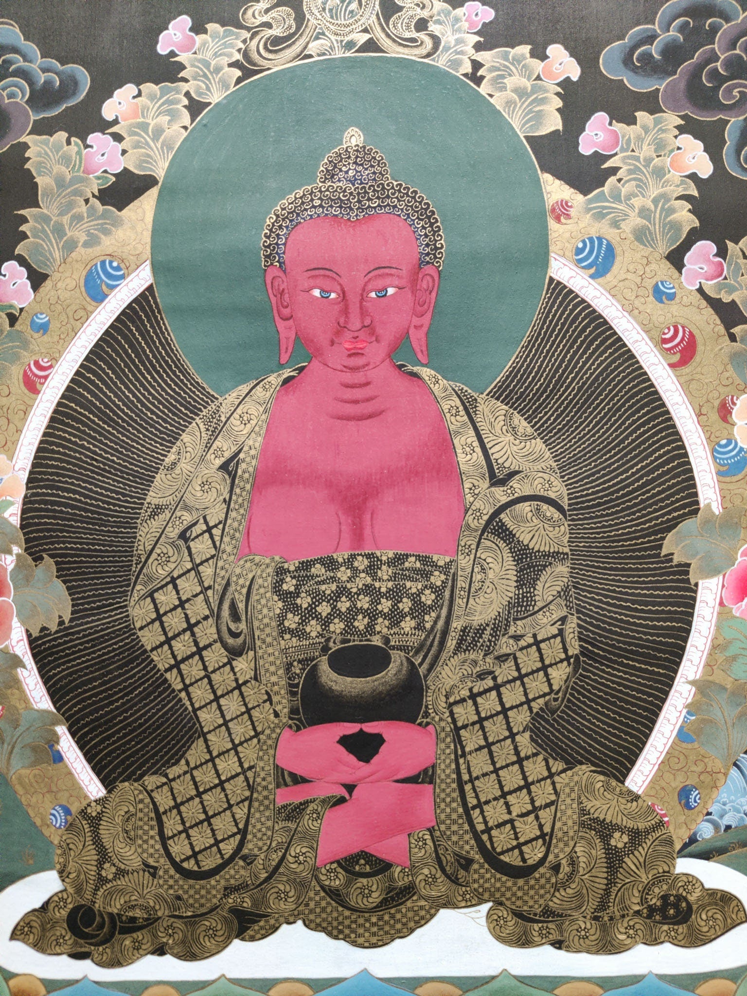 Amitabha Buddha Thangka - Lucky Thanka