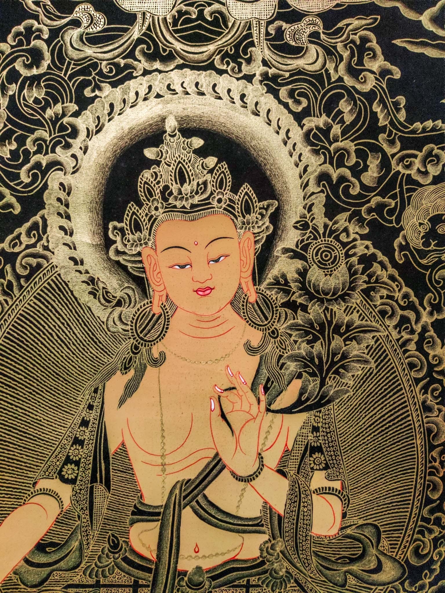 Maitreya Buddha Art - Lucky Thanka