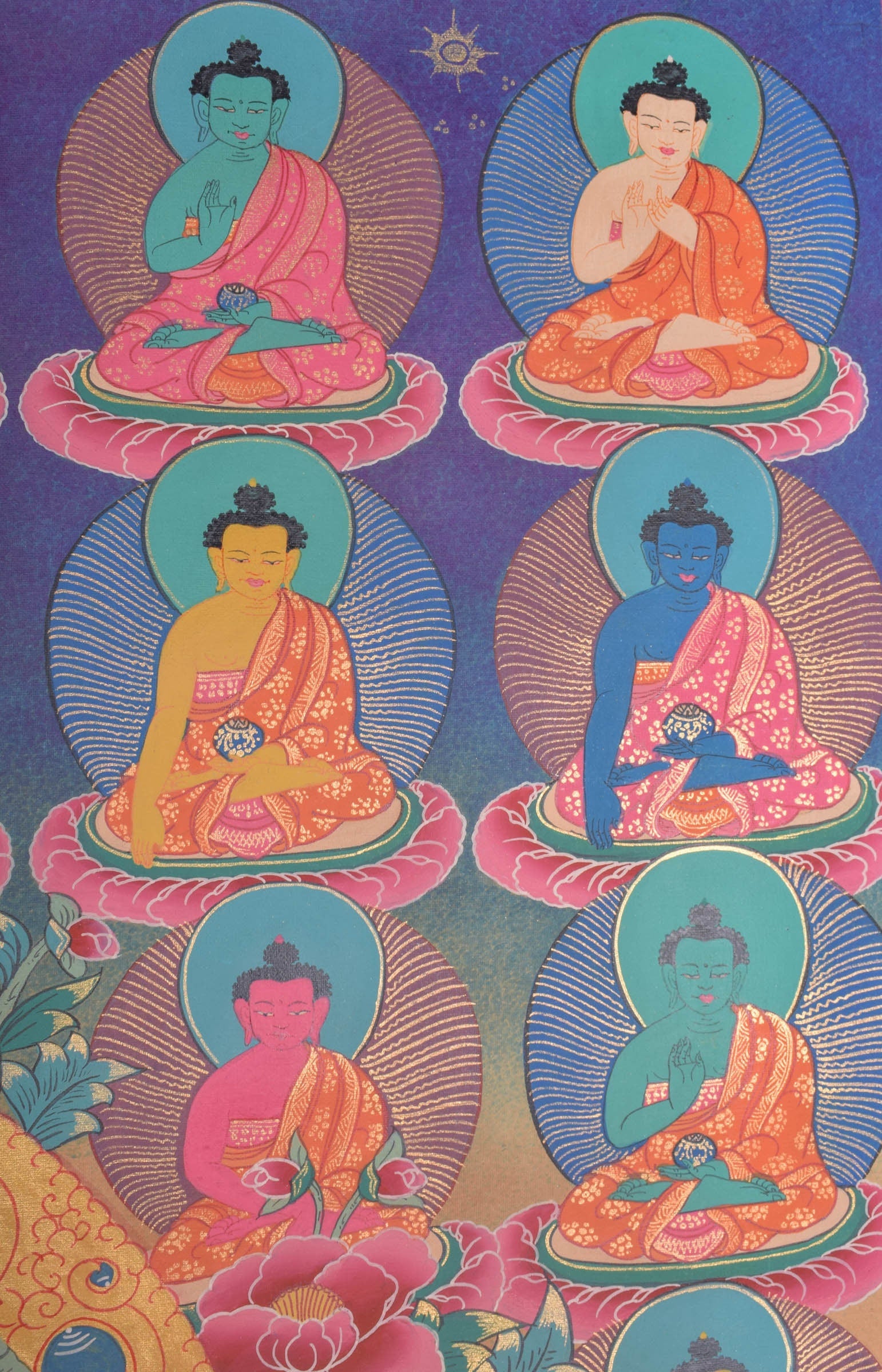 35 Buddha Thangka - Lucky Thanka