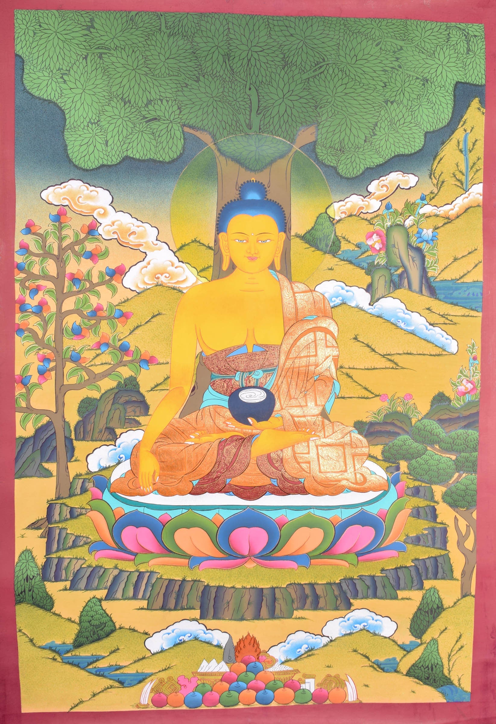 Shakyamuni Buddha thangka - Lucky Thanka