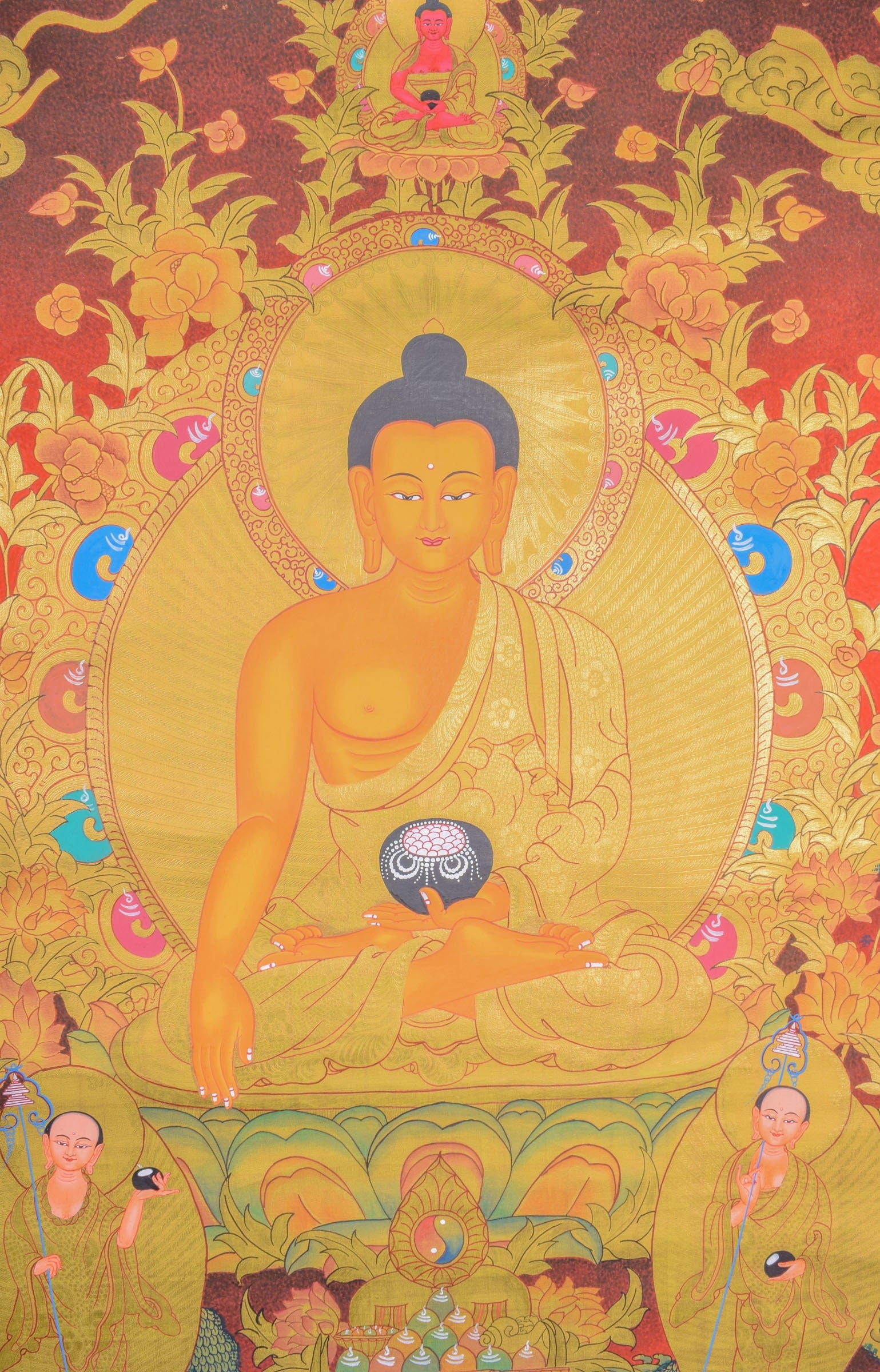 Thangka Painting of Shakyamuni Buddha - Lucky Thanka