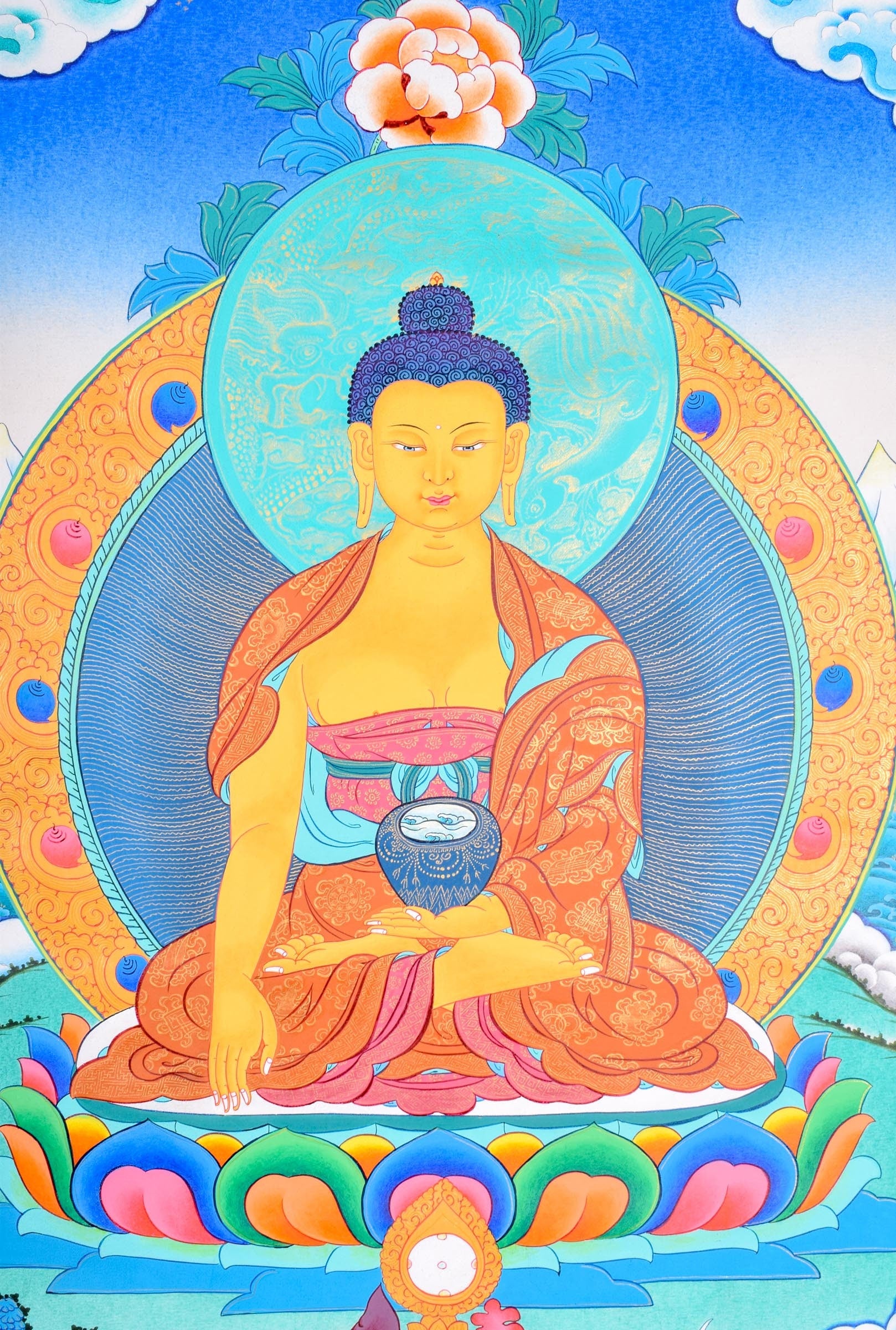 Shakyamuni Buddha - Lucky Thanka