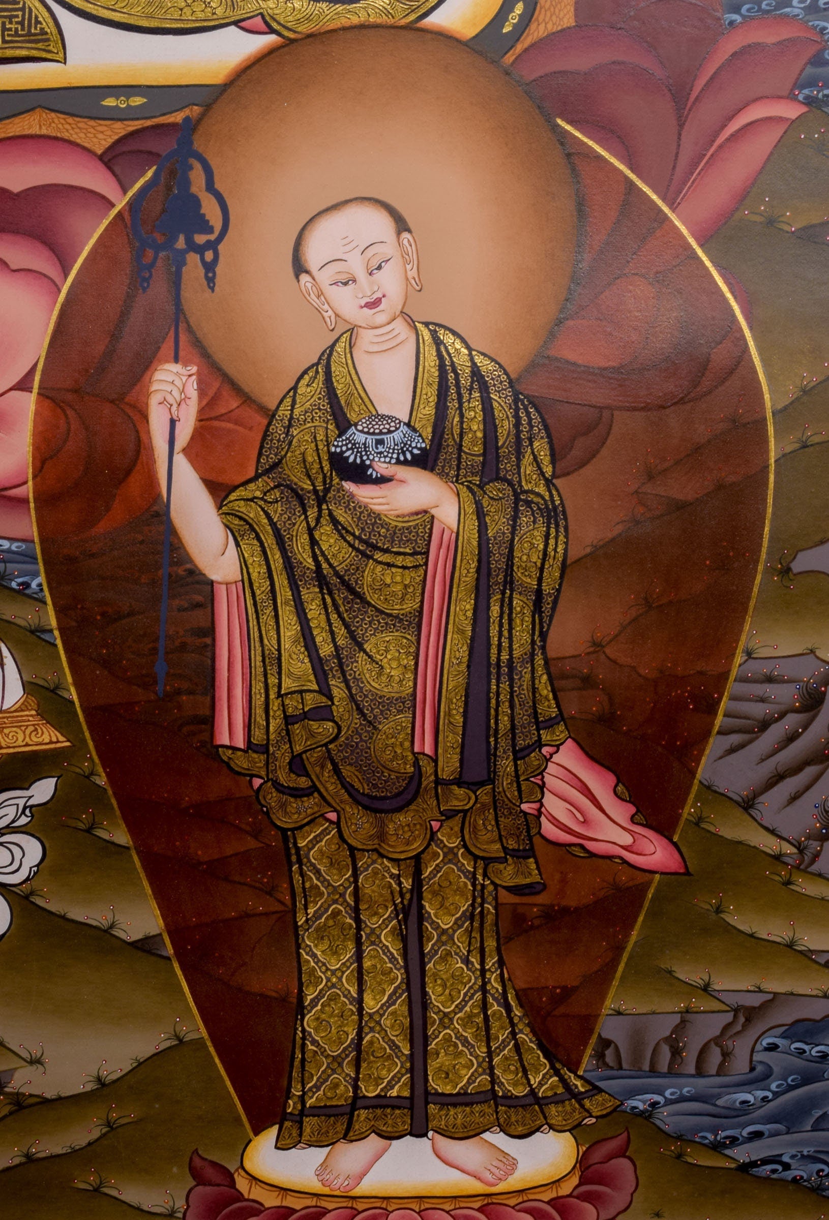 Shakyamuni Buddha Tibetan Thangka - Lucky Thanka