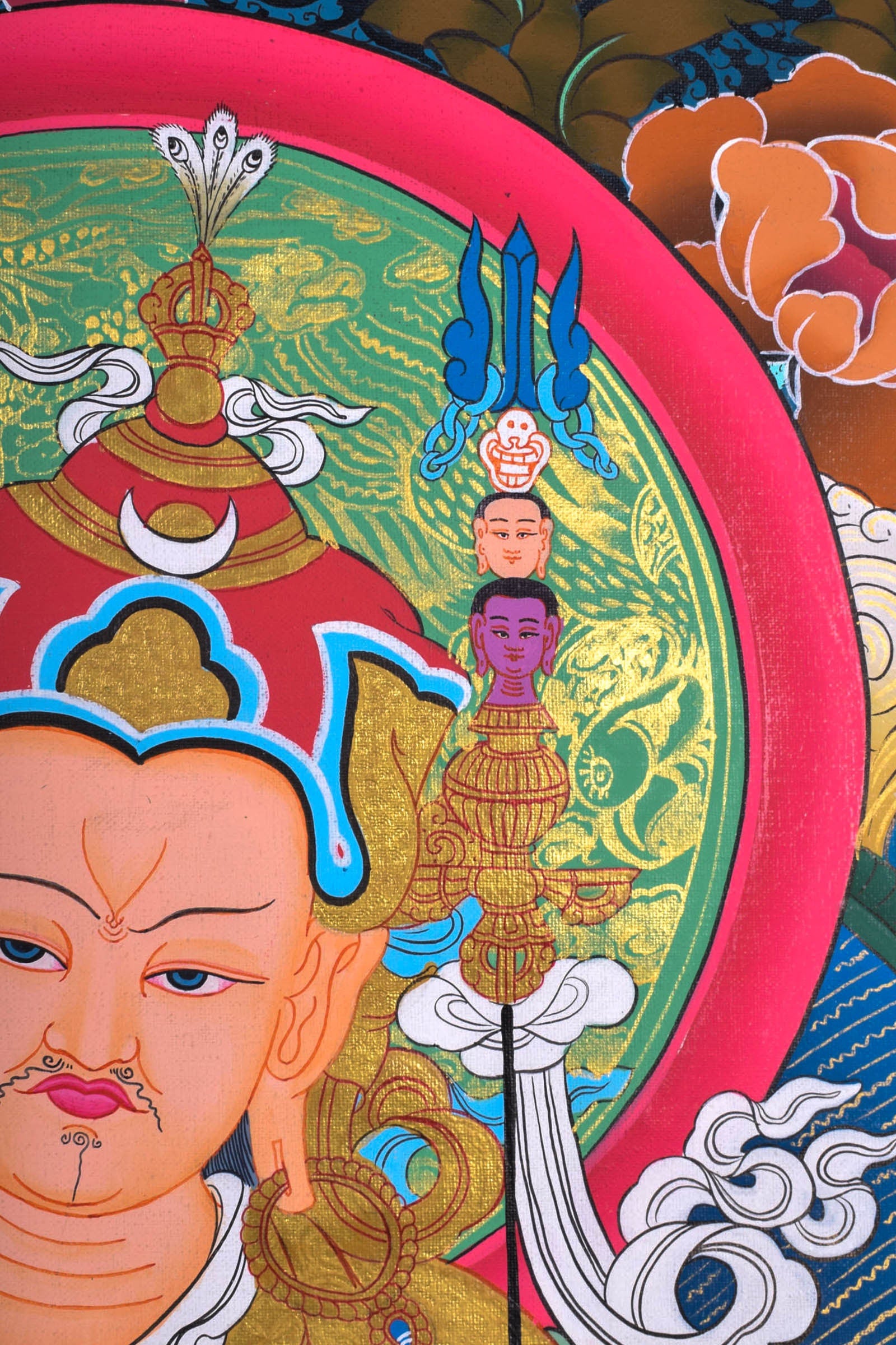 Guru Rinpoche | Master Padmasambhava Thangka Painting - Lucky Thanka