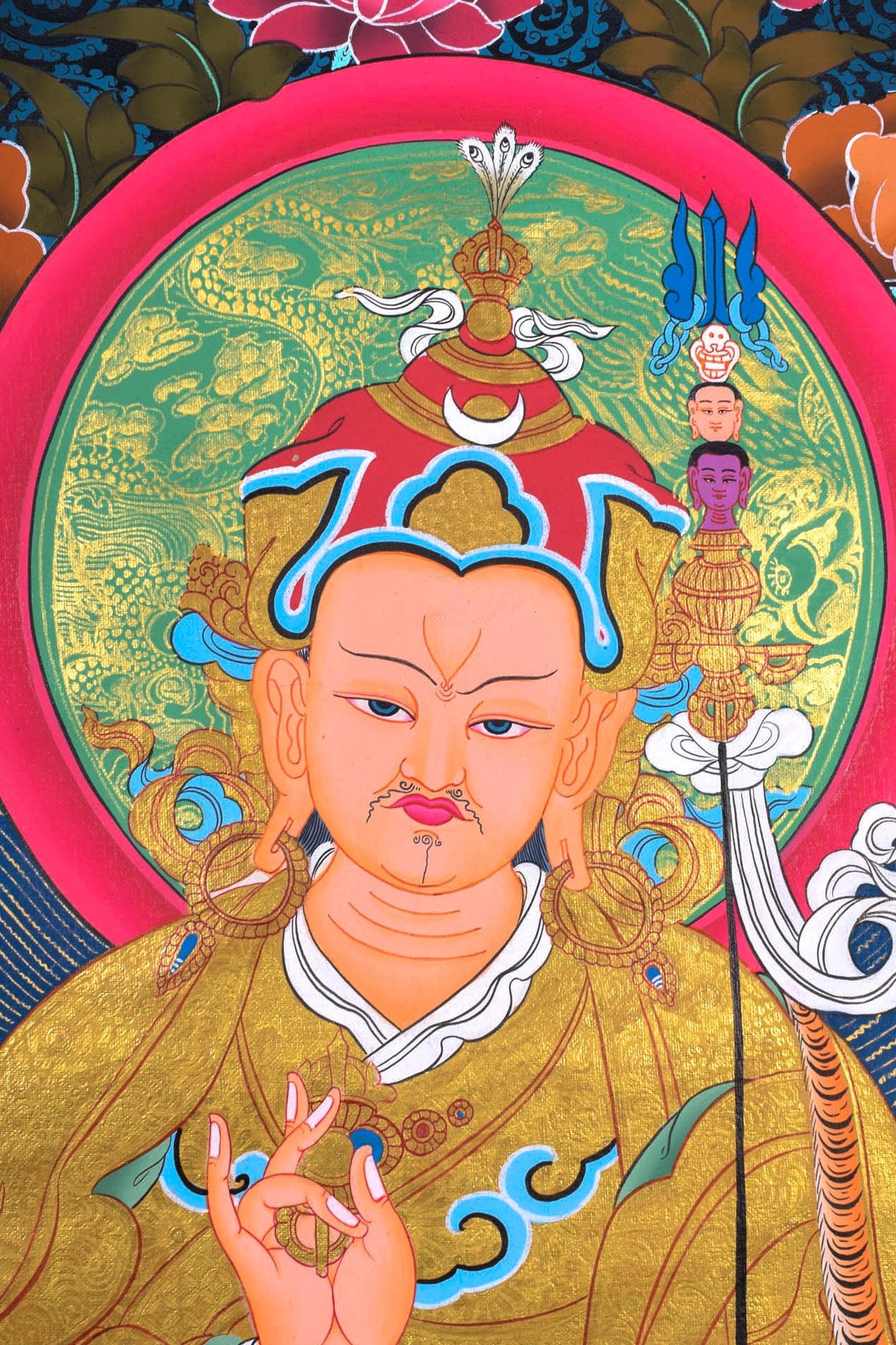 Guru Rinpoche | Master Padmasambhava Thangka Painting - Lucky Thanka