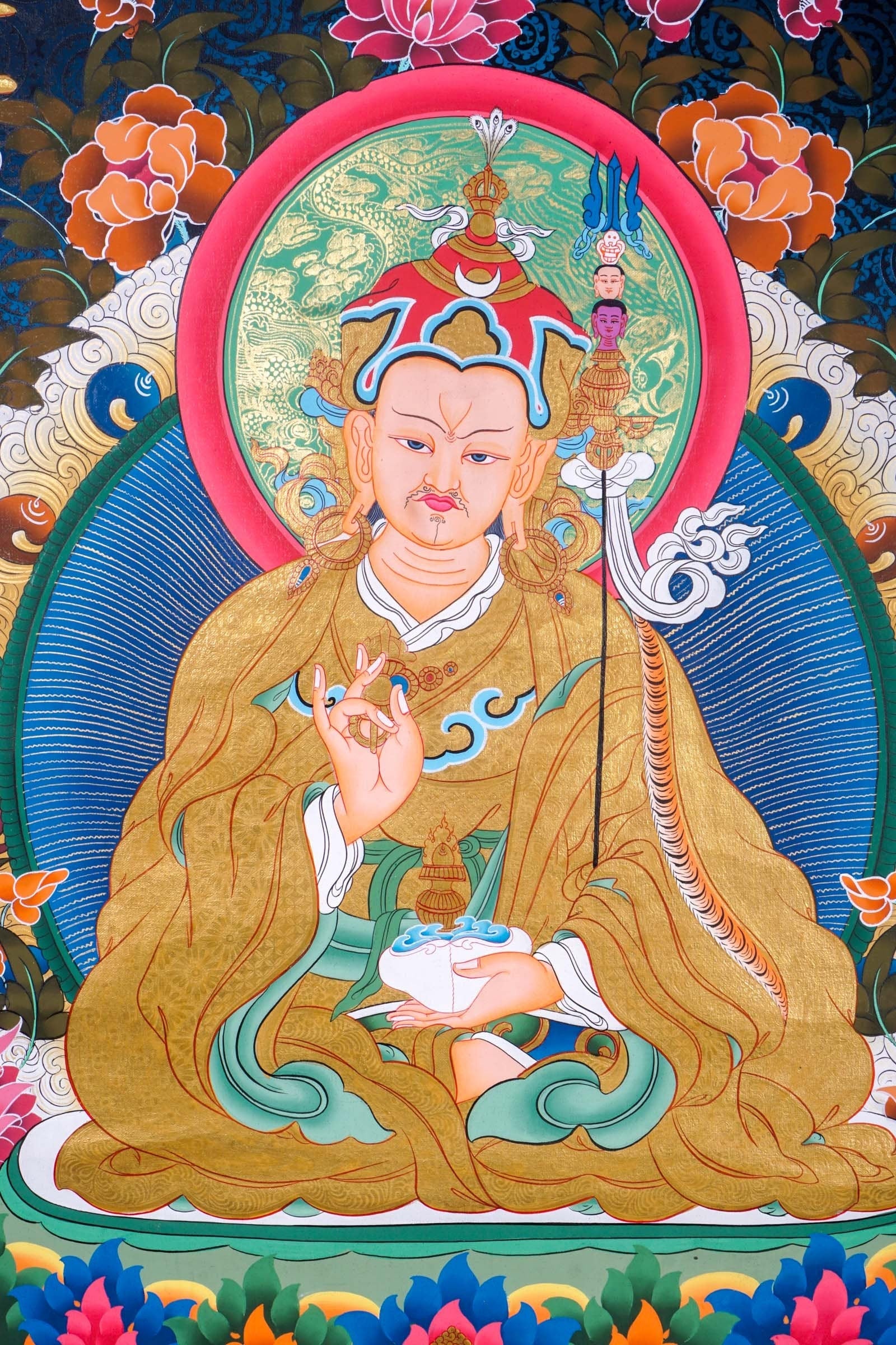 Guru Rinpoche Thangka Painting - Lucky Thanka