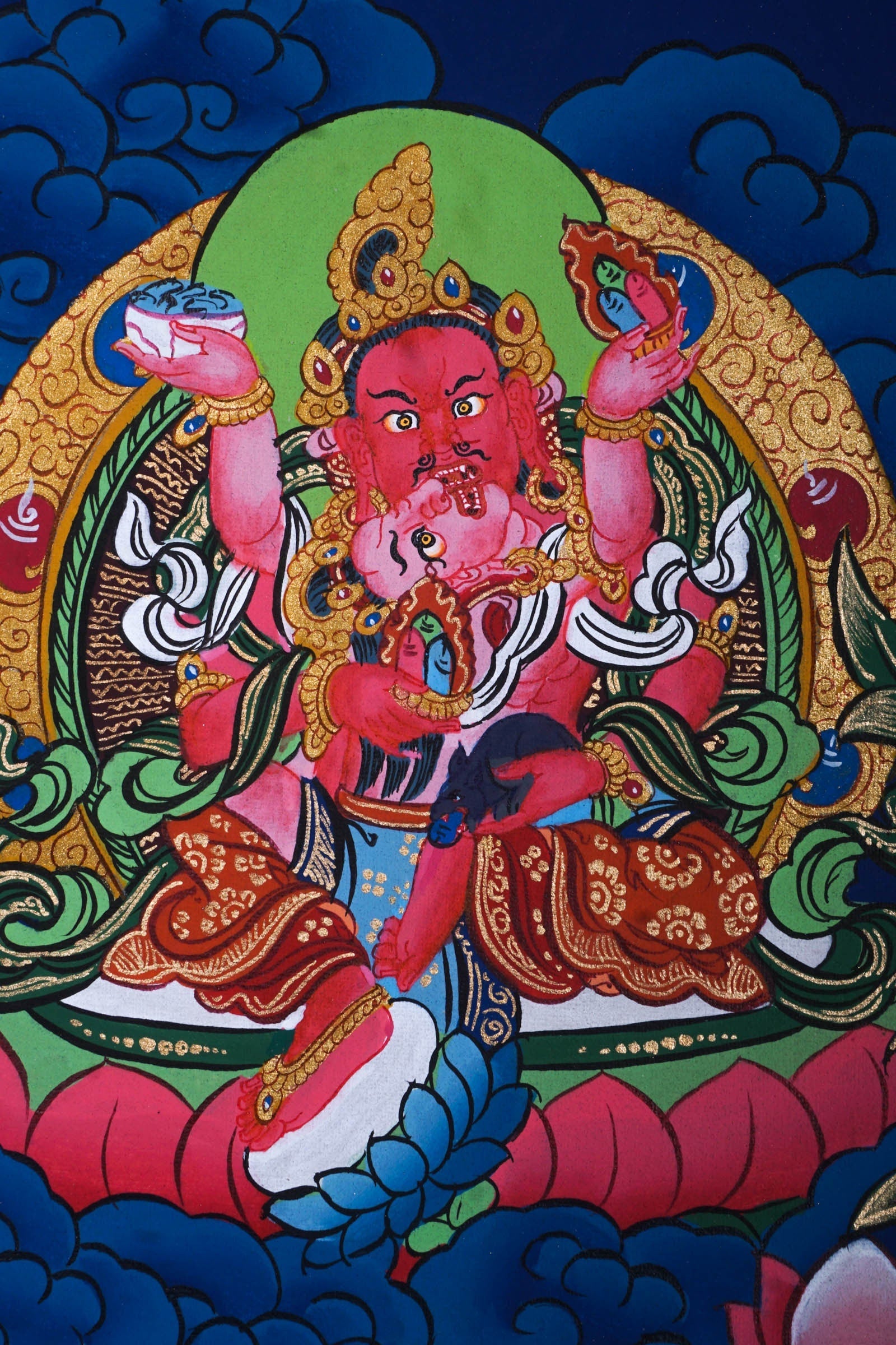Beautiful Thangka Painting of Shakyamuni Buddha - Lucky Thanka