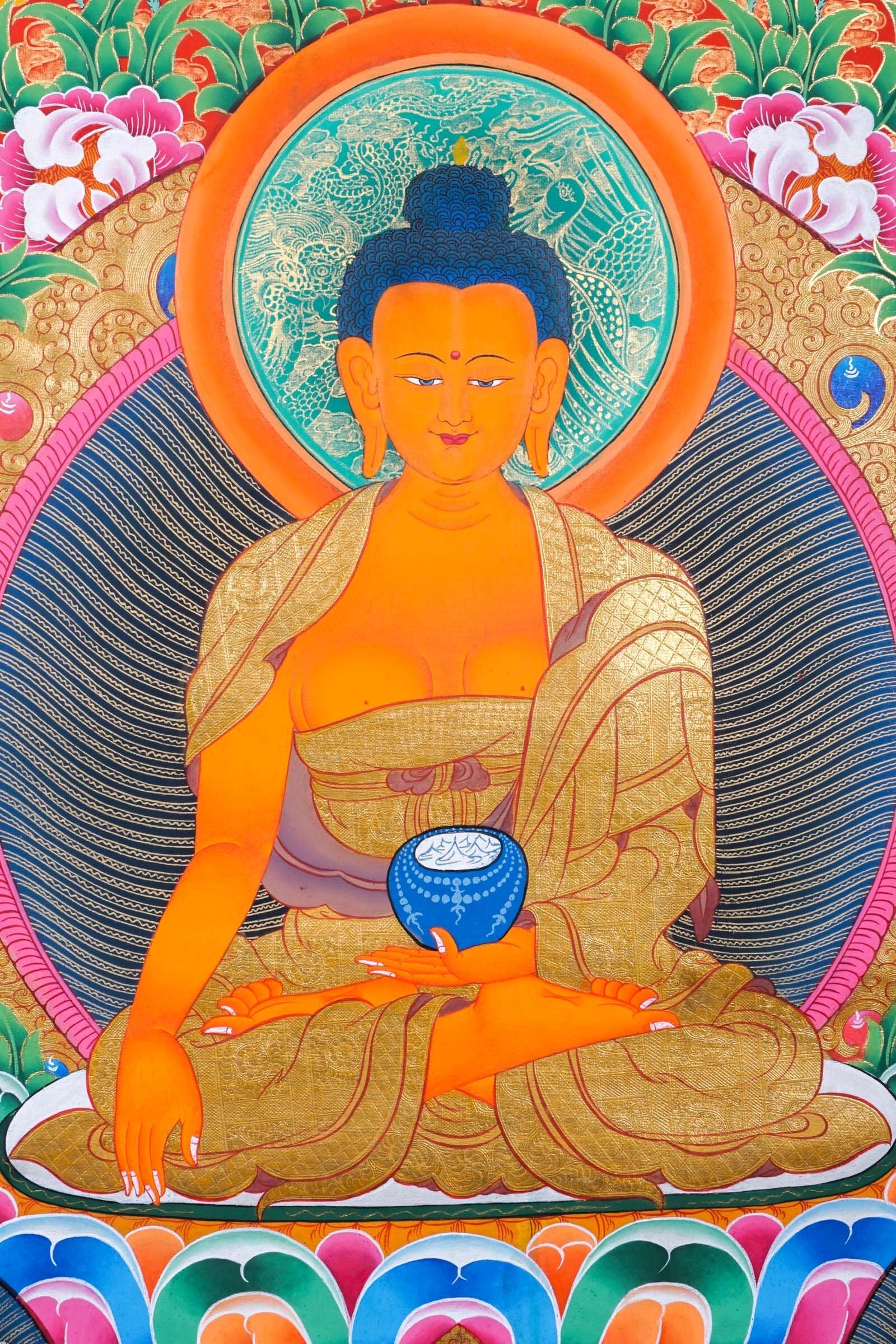 Shakyamuni Buddha Thangka - Lucky Thanka