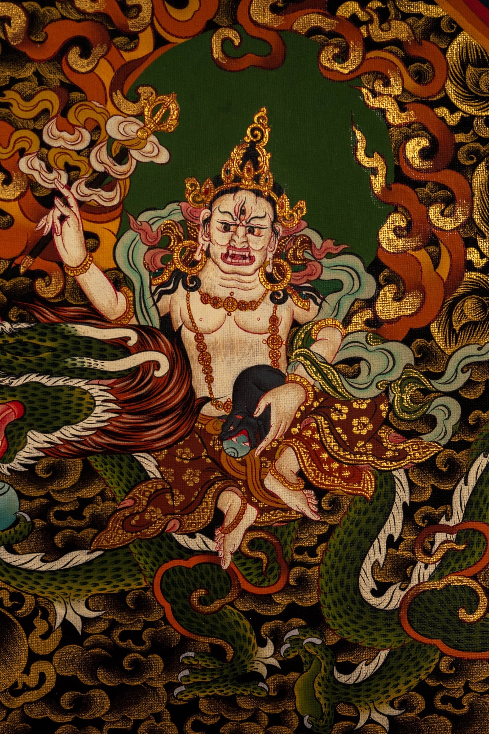 Kubera Thangka Painting - Lucky Thanka