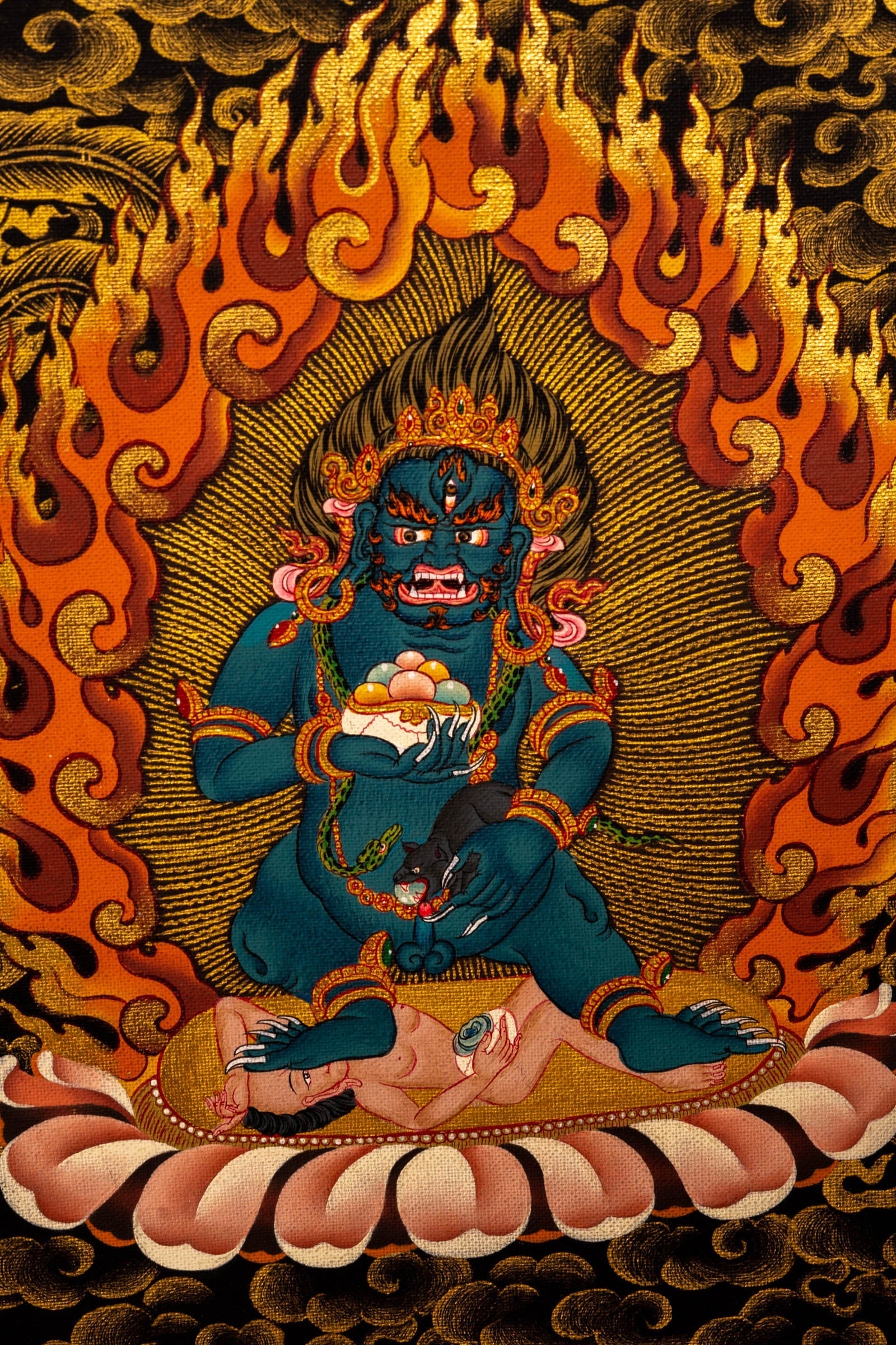 Kubera Thangka Painting - Lucky Thanka