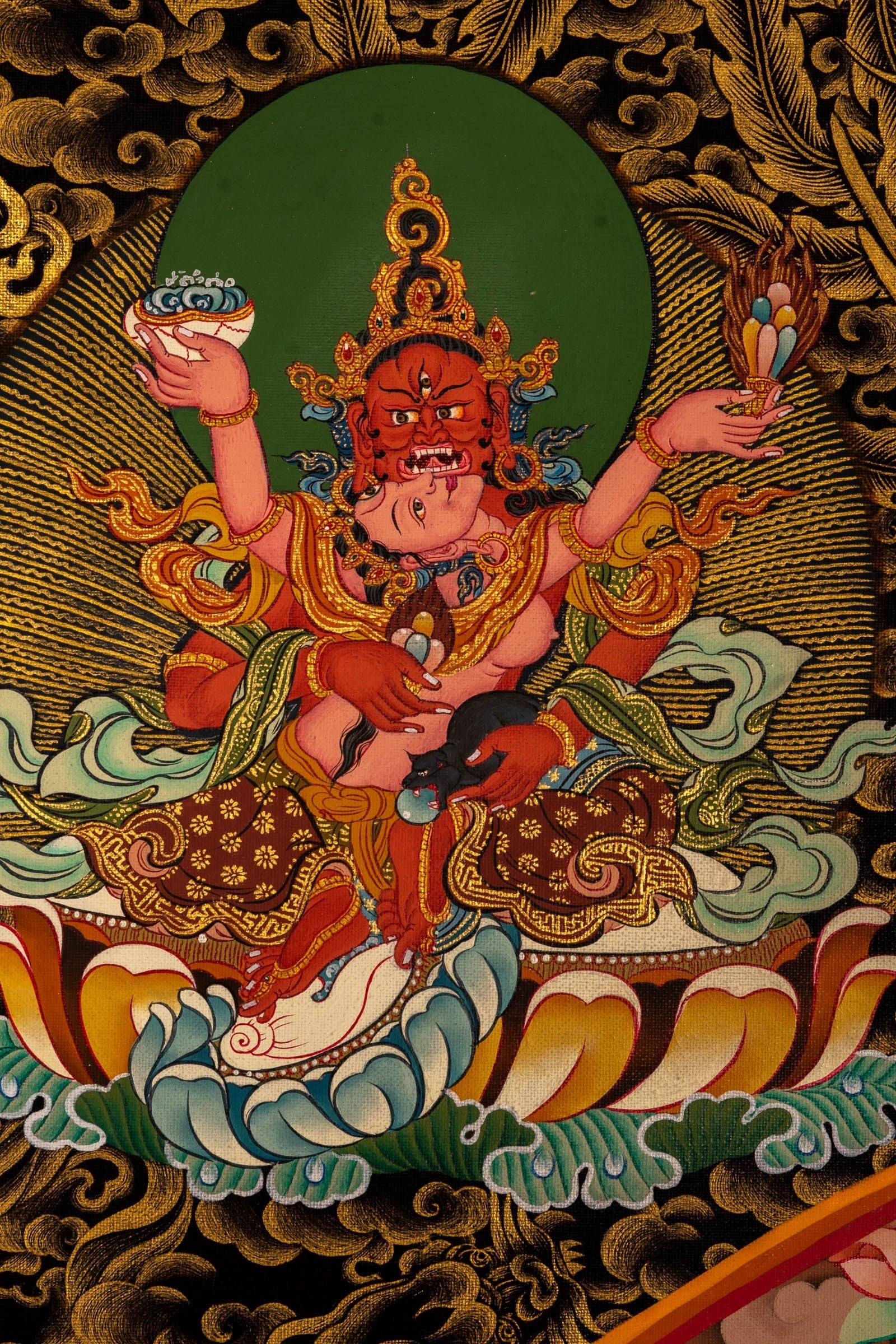 Kubera Thangka Painting - Lucky Thanka