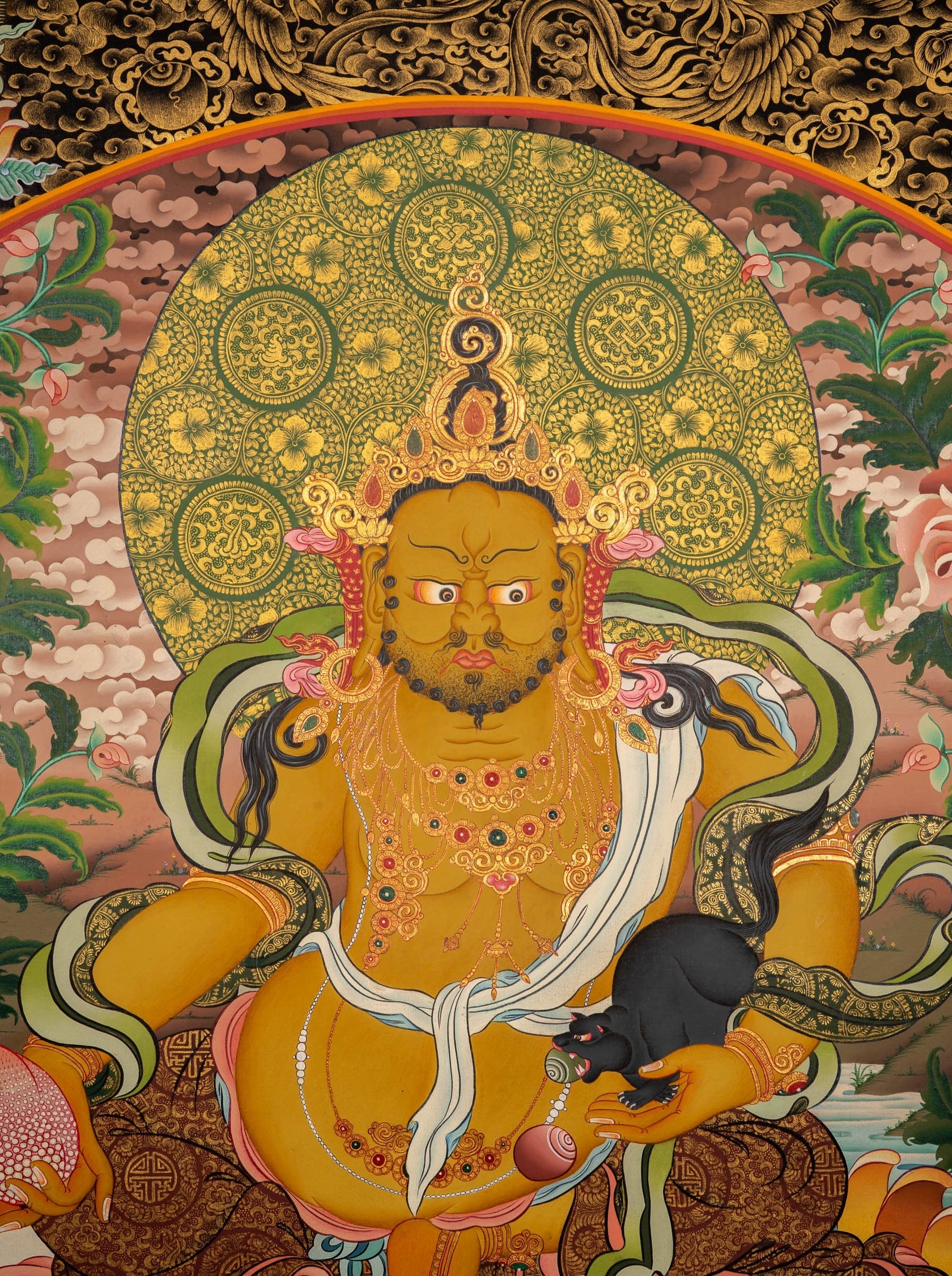 Kubera Thangka Painting - Lucky Thanka
