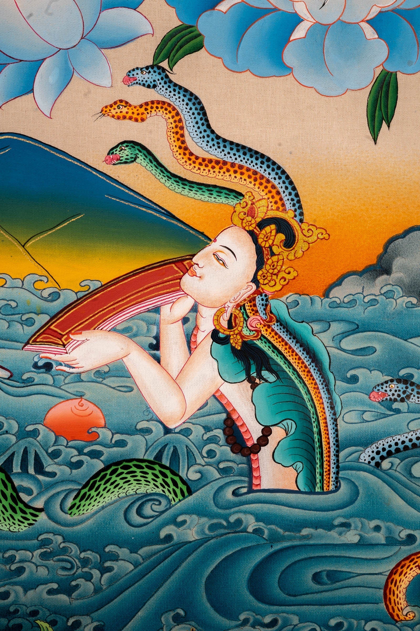 Long Life Amitabha Buddha Thangka - Lucky Thanka