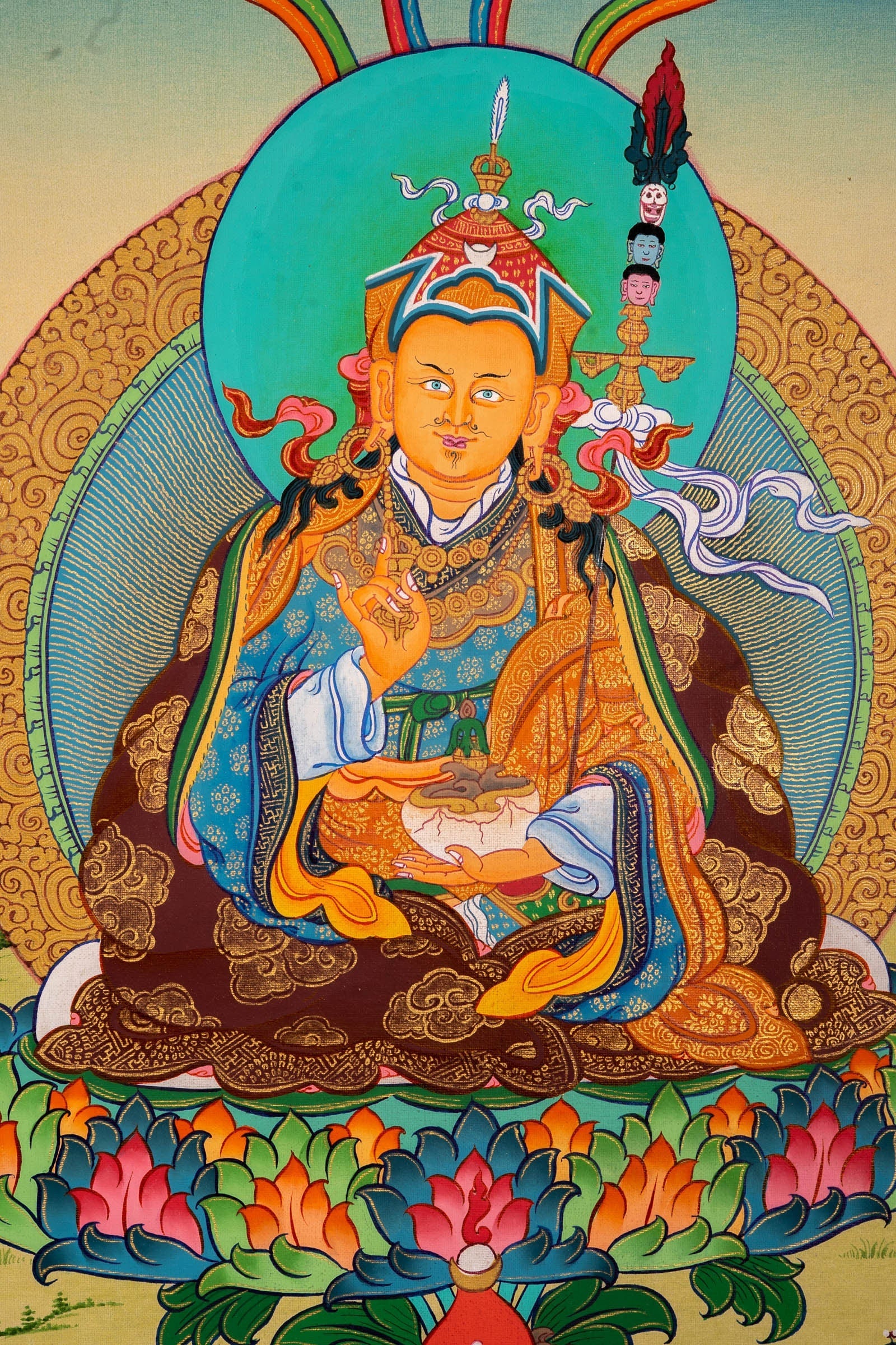 Guru Rinpoche Thangka - Lucky Thanka