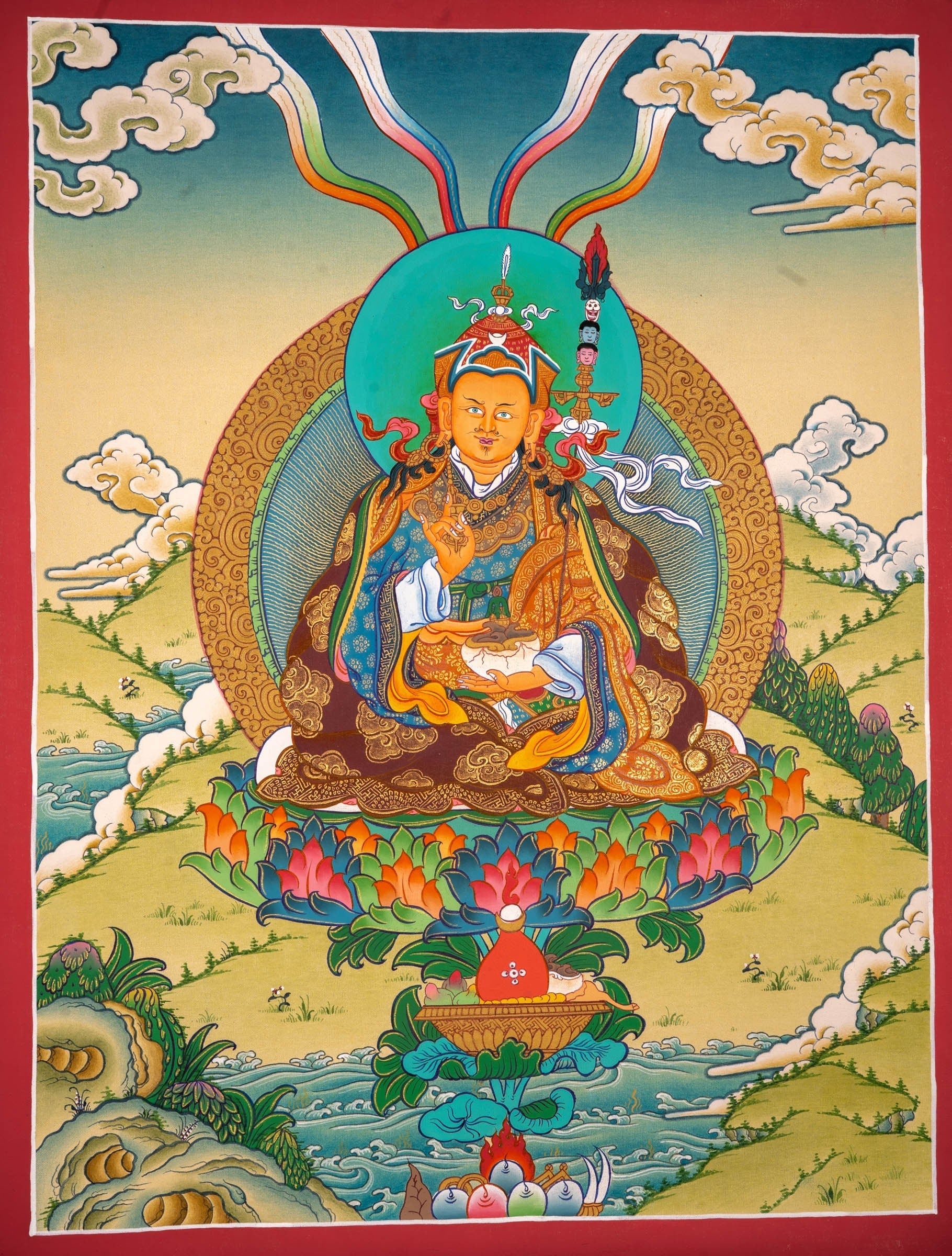 Guru Rinpoche Thangka - Lucky Thanka