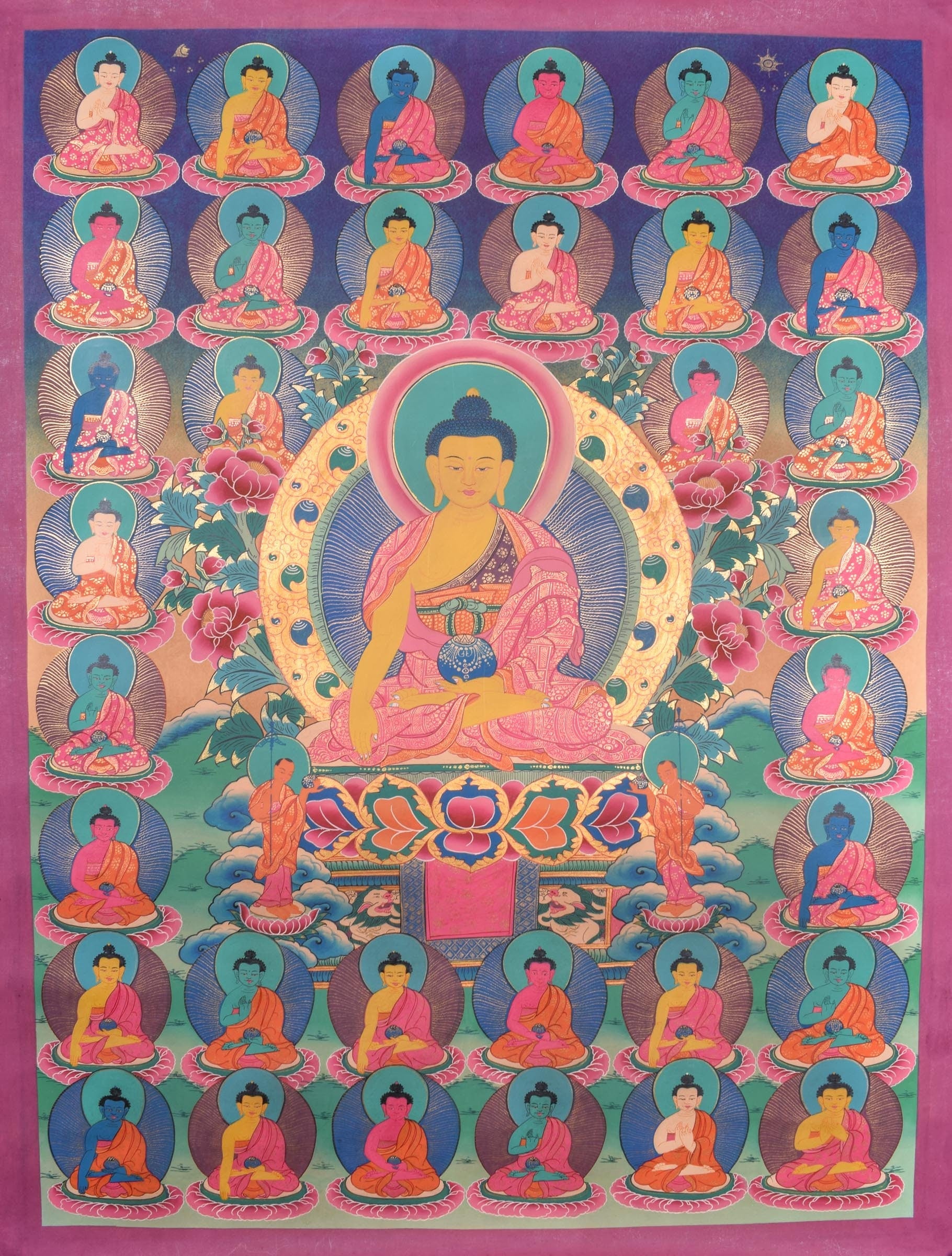 35 Buddha Thangka - Lucky Thanka