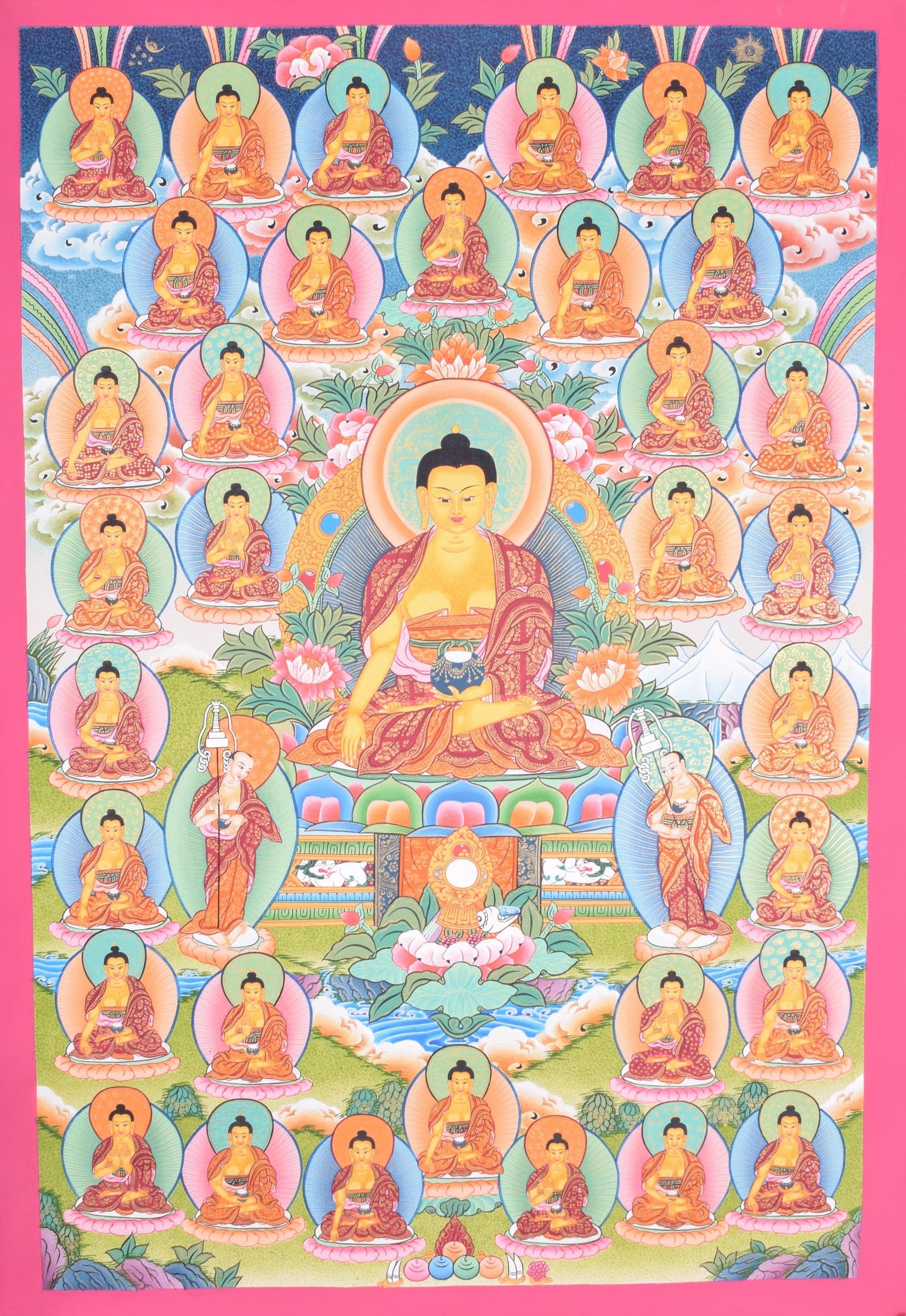 35 Buddha Confession Art - Lucky Thanka