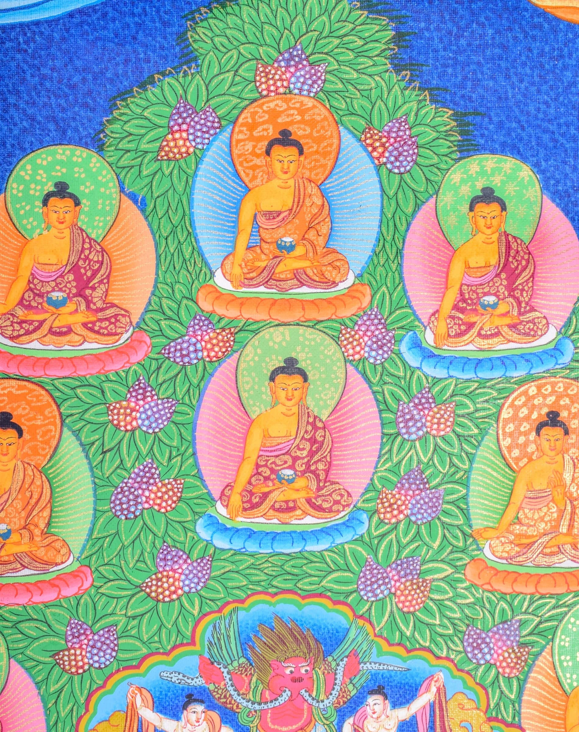 35 Buddha Thanka Art with Shakyamuni - Lucky Thanka