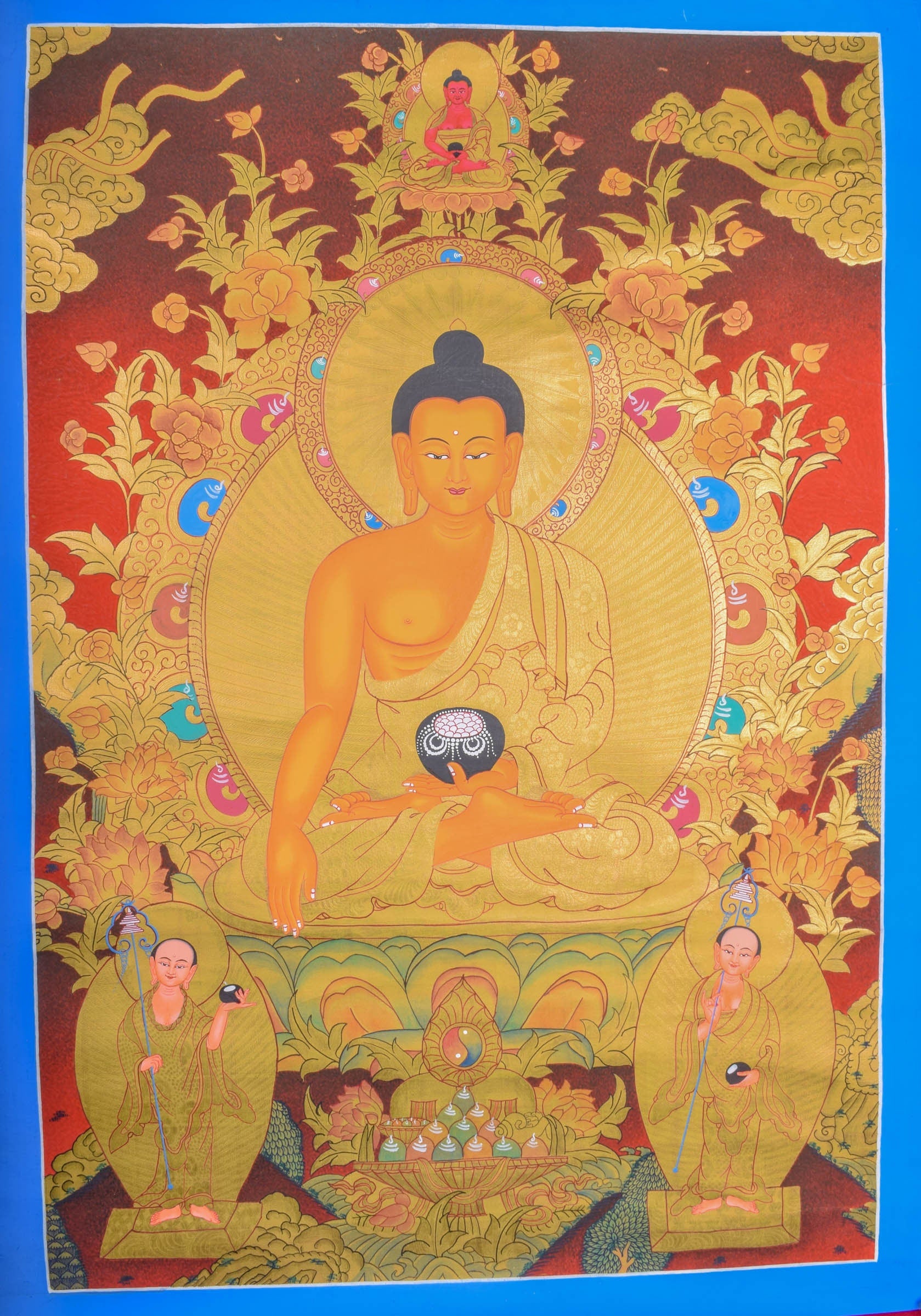 Thangka Painting of Shakyamuni Buddha - Lucky Thanka