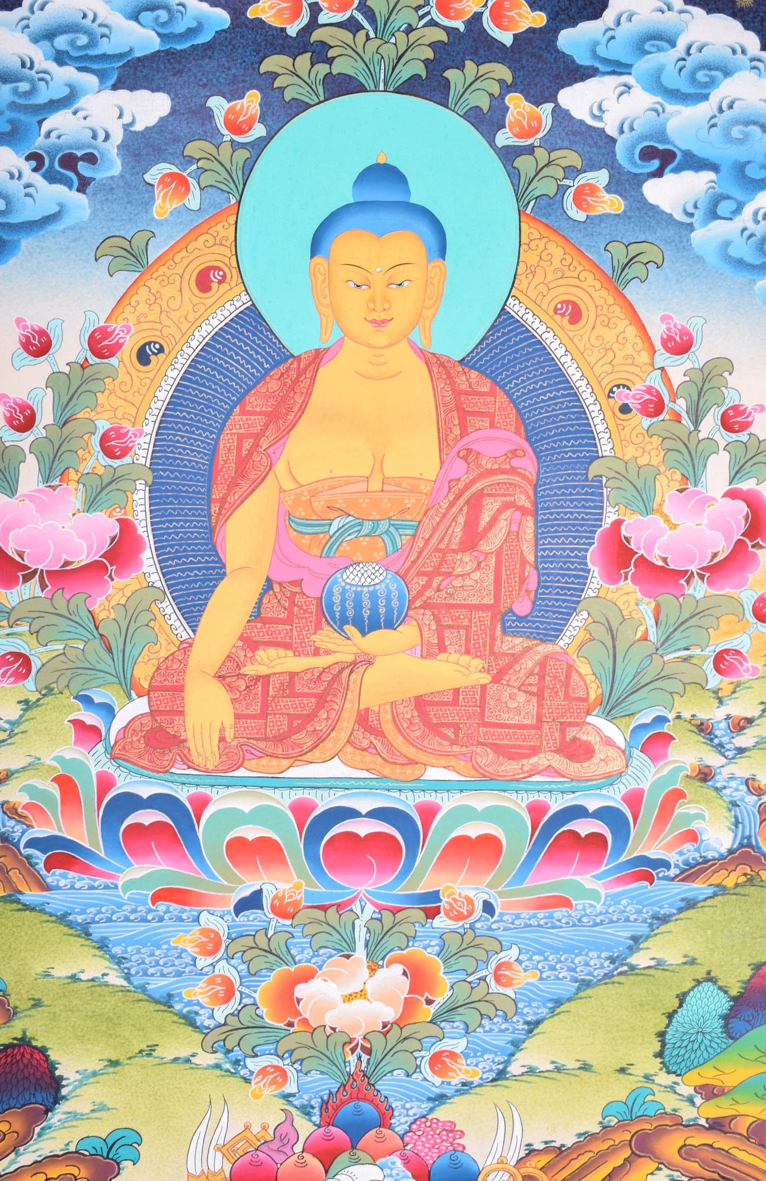 Shakyamuni Buddha - Lucky Thanka