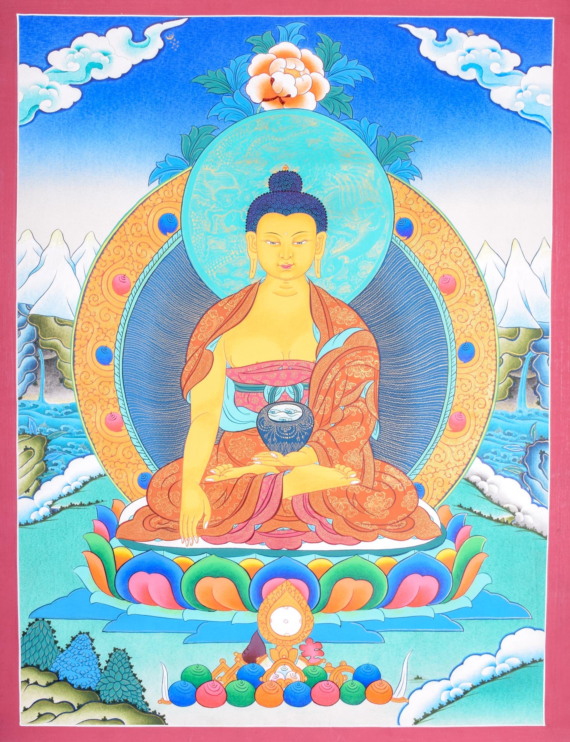 Shakyamuni Buddha - Lucky Thanka