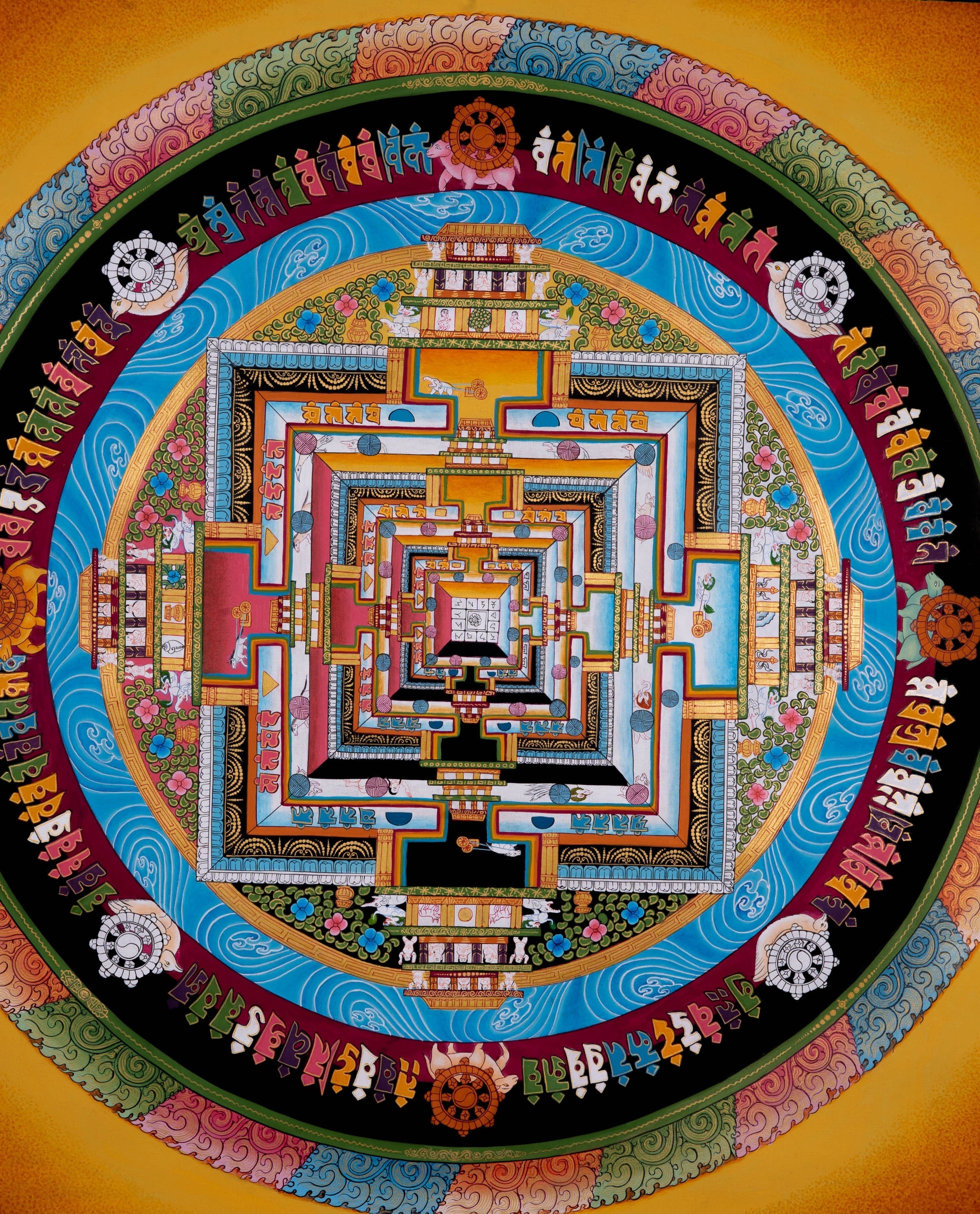 Kalchakra Mandala Thangka Art - Lucky Thanka