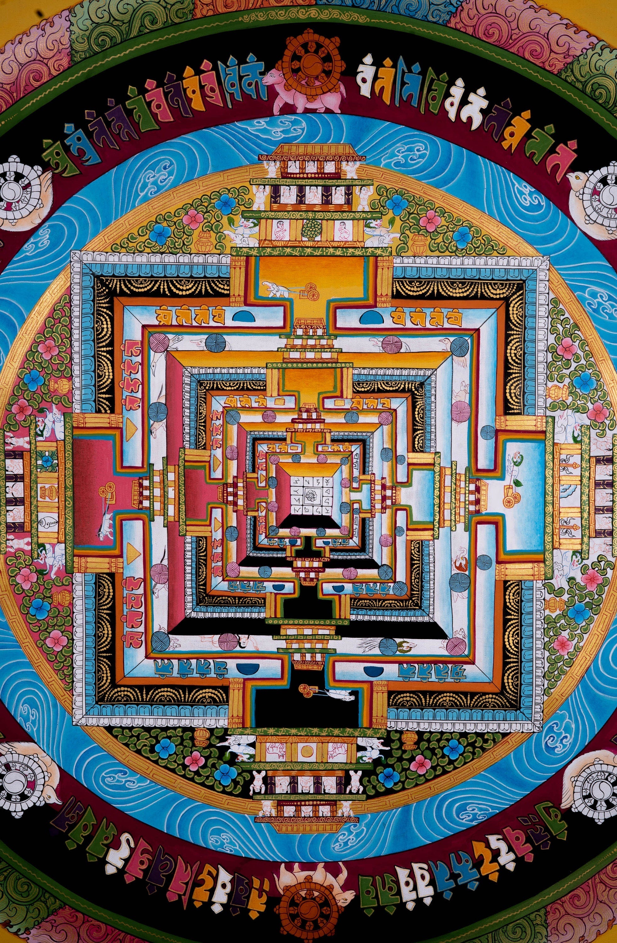 Kalchakra Mandala Thangka Art - Lucky Thanka