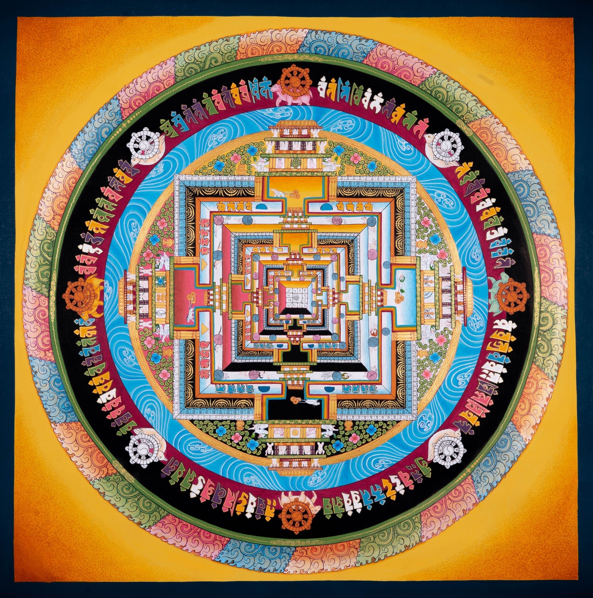 Kalchakra Mandala Thangka Art - Lucky Thanka