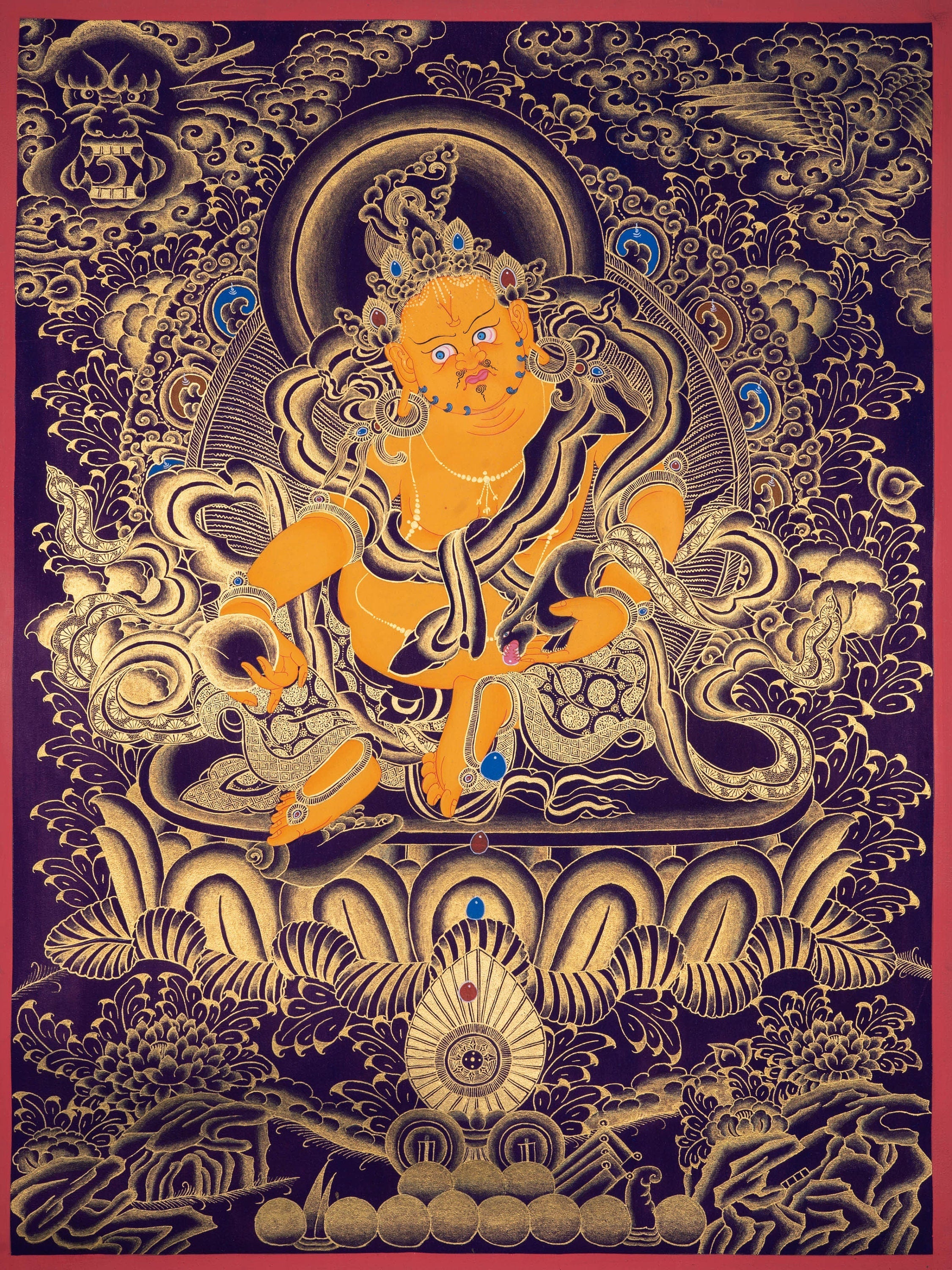 High Quality Kuber Thangka - Lucky Thanka