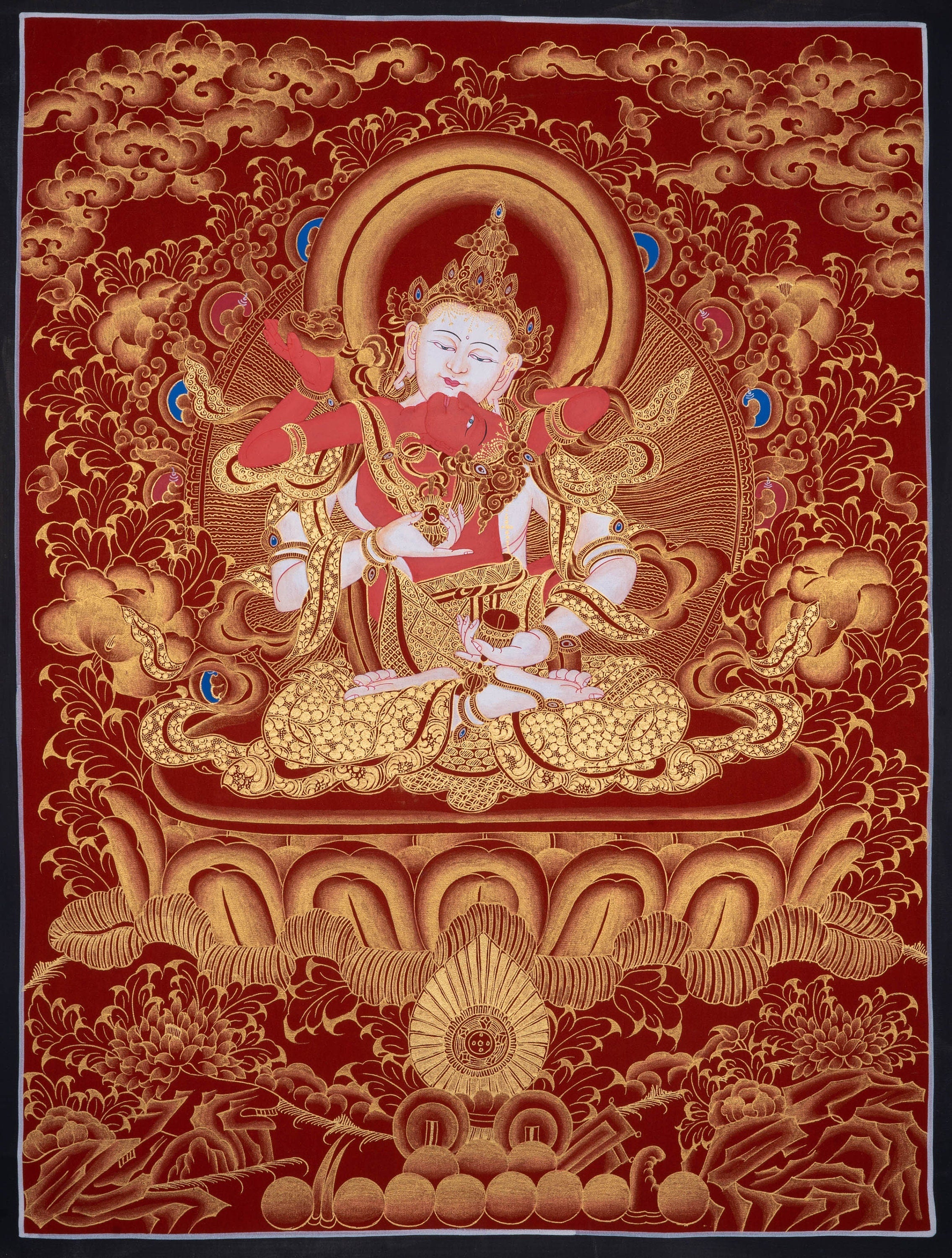 Vajrasattva Shakti , The Great Purifier - Lucky Thanka