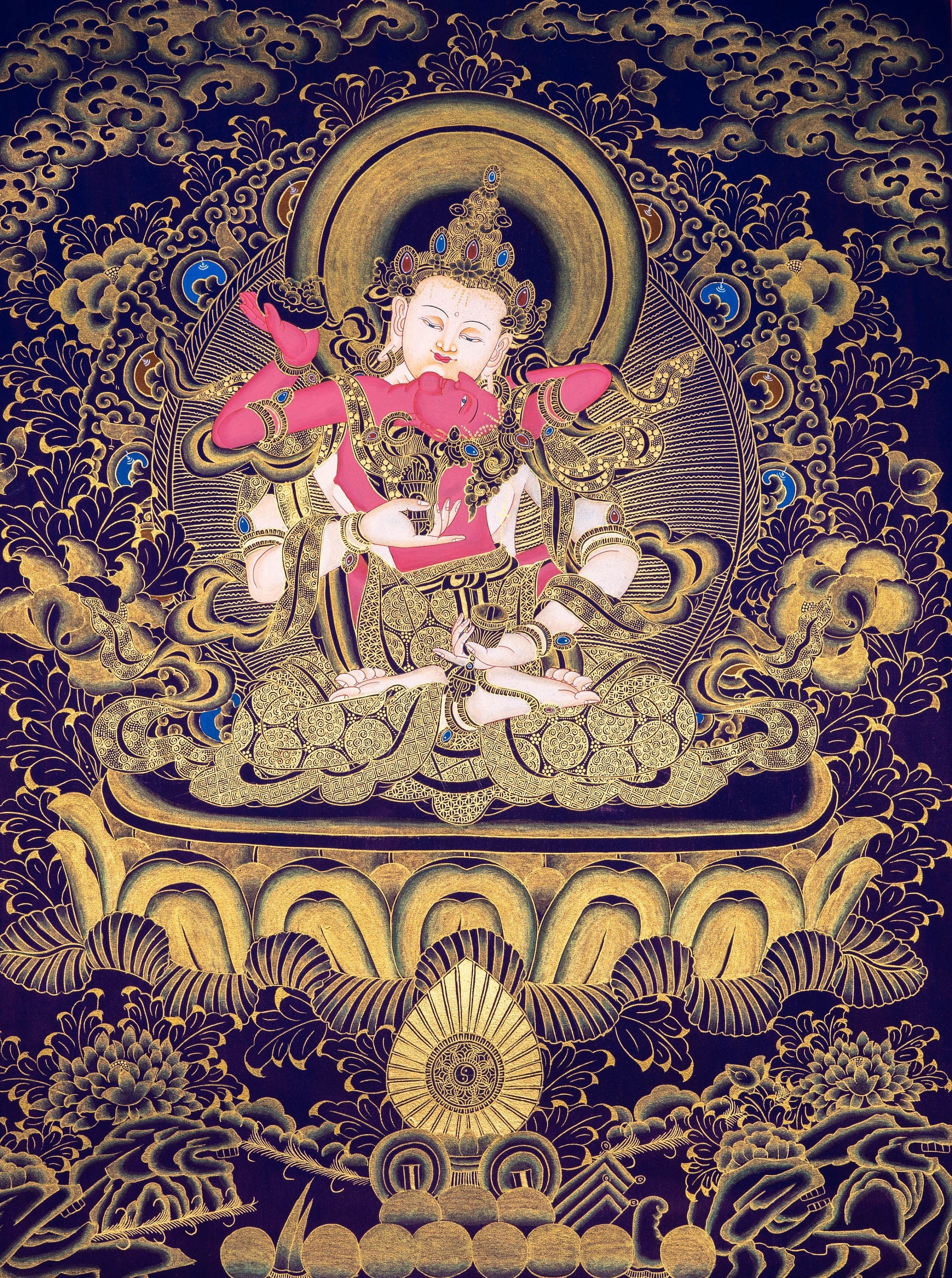Vajrasattva Shakti , The Great Purifier - Lucky Thanka