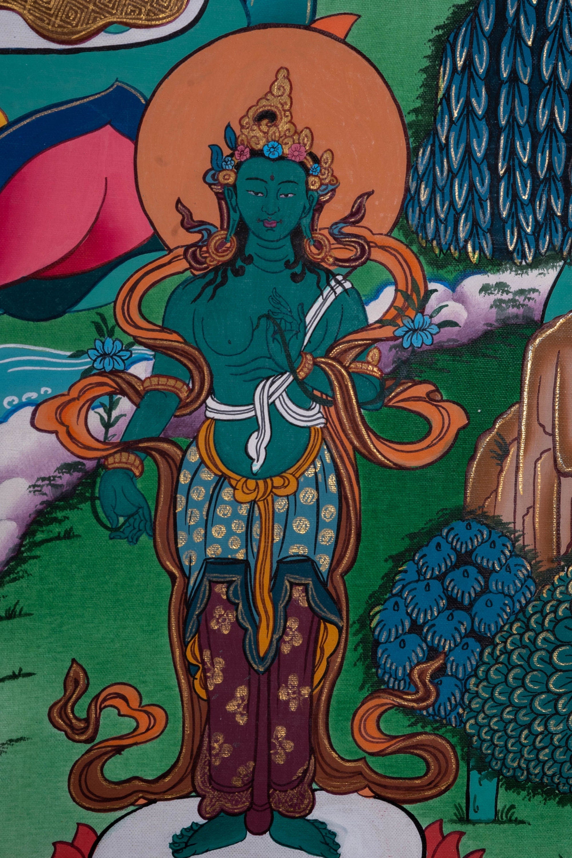 Long Life Amitabha Buddha Thangka - Lucky Thanka