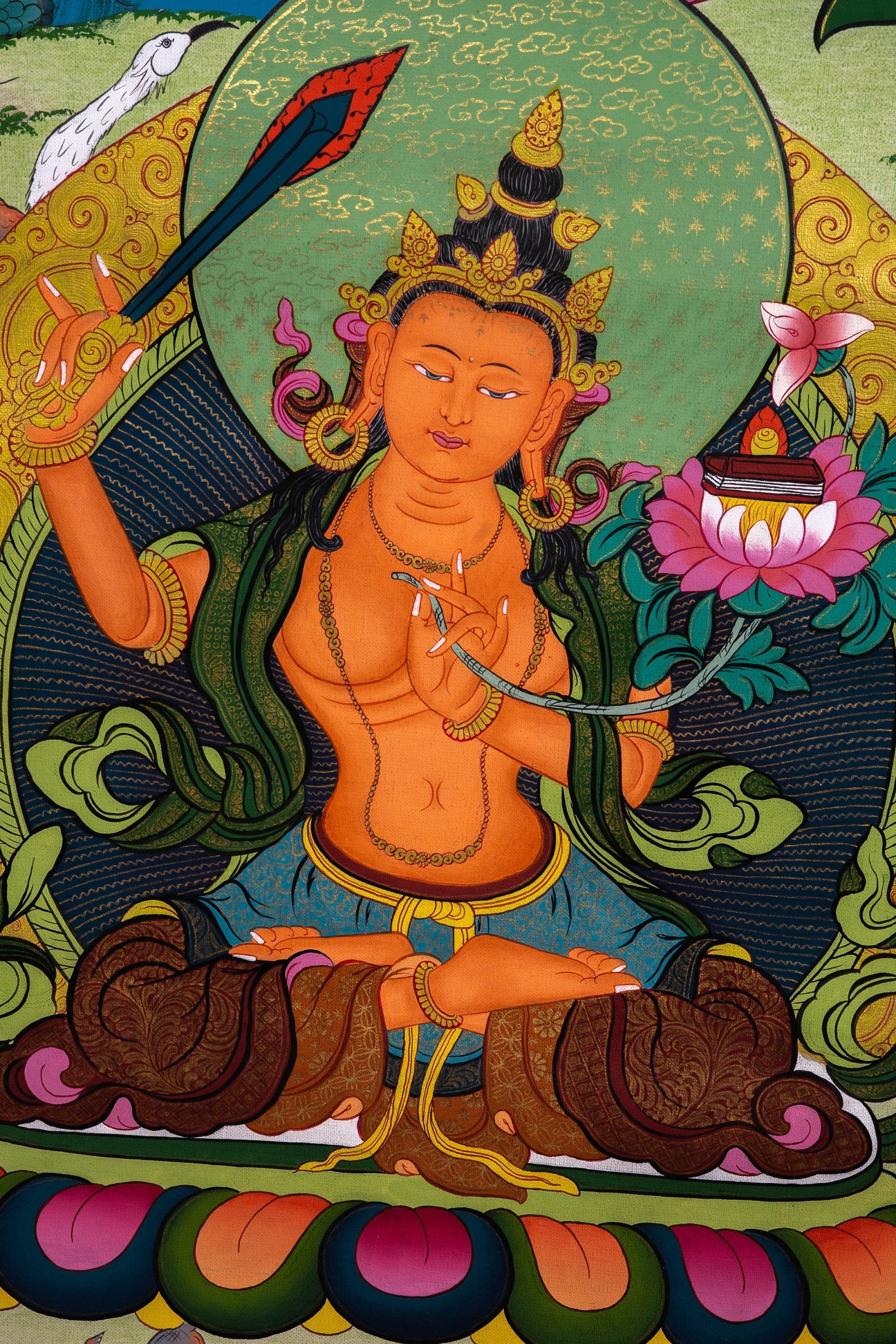Beautiful Chenrezig Thangka Painting - Lucky Thanka