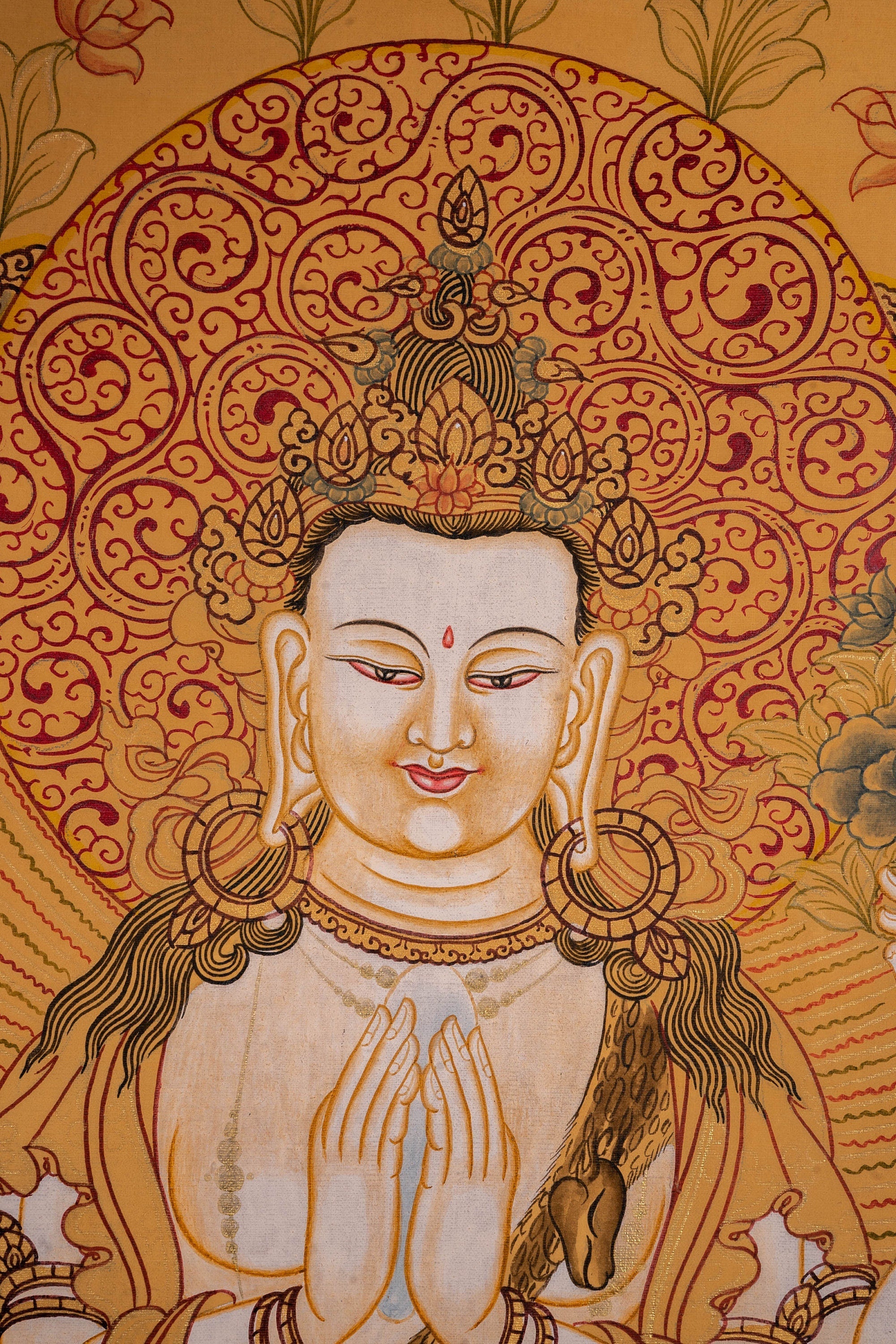 Chenrezig Thangka Painting - Lucky Thanka