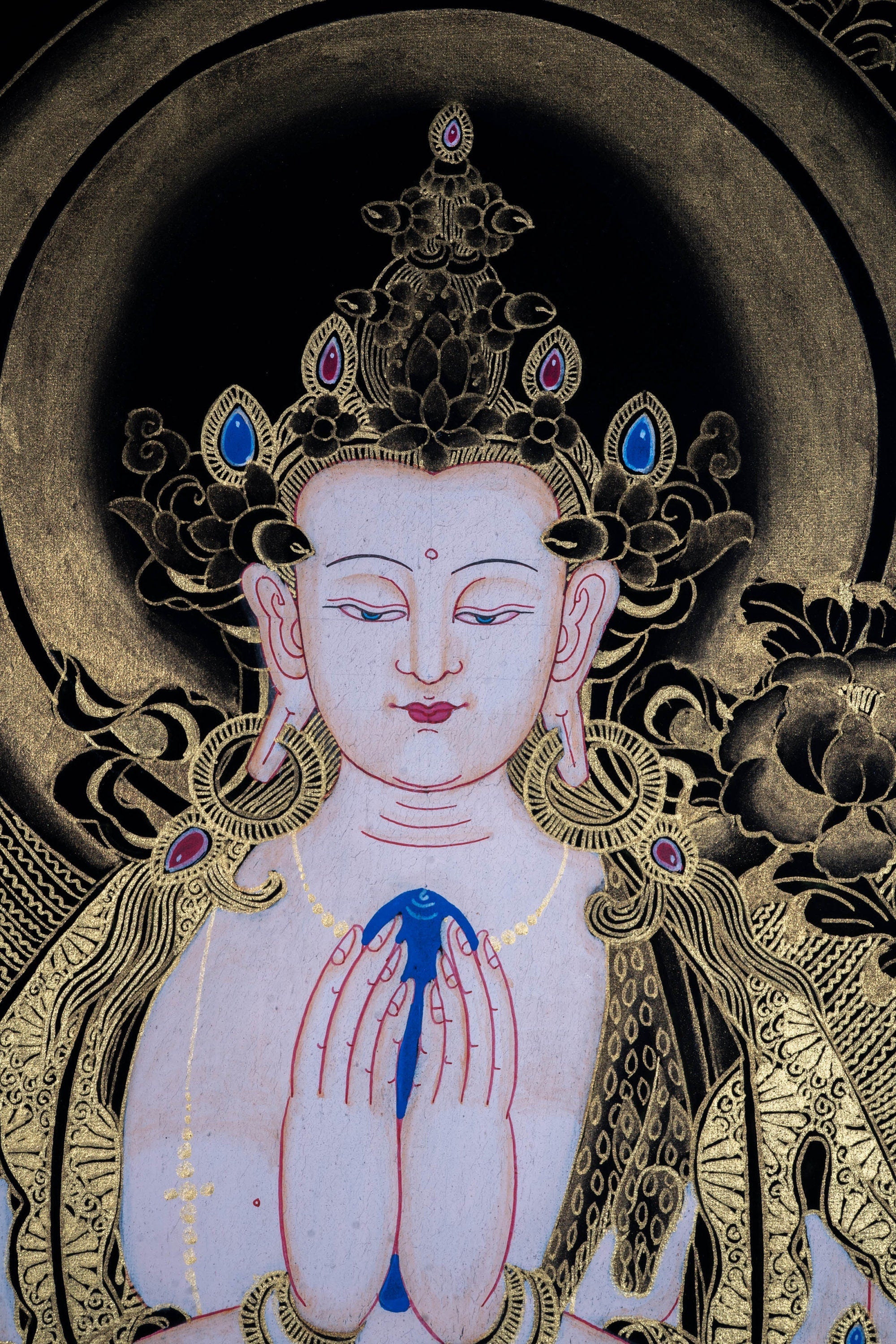 Beautiful Chenrezig Thangka Painting - Lucky Thanka
