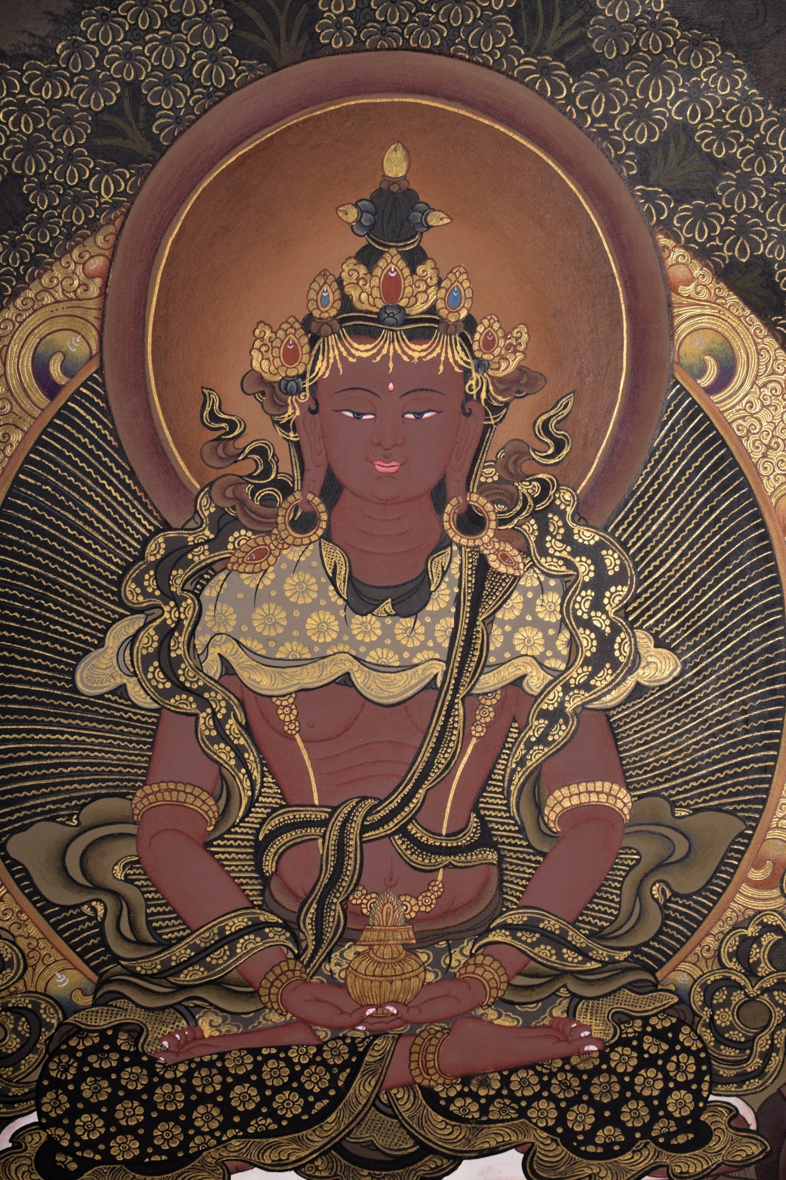 Amitayus Buddha Thangka painting - Lucky Thanka