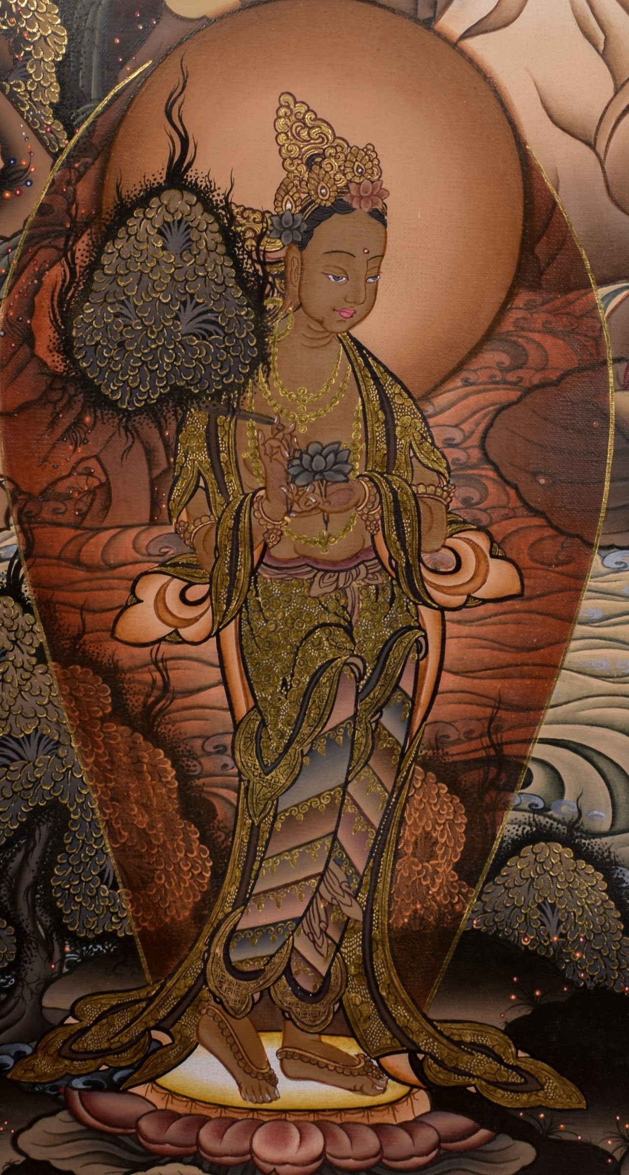 1000 Armed Avalokiteshvara Thangka Painting - Lucky Thanka
