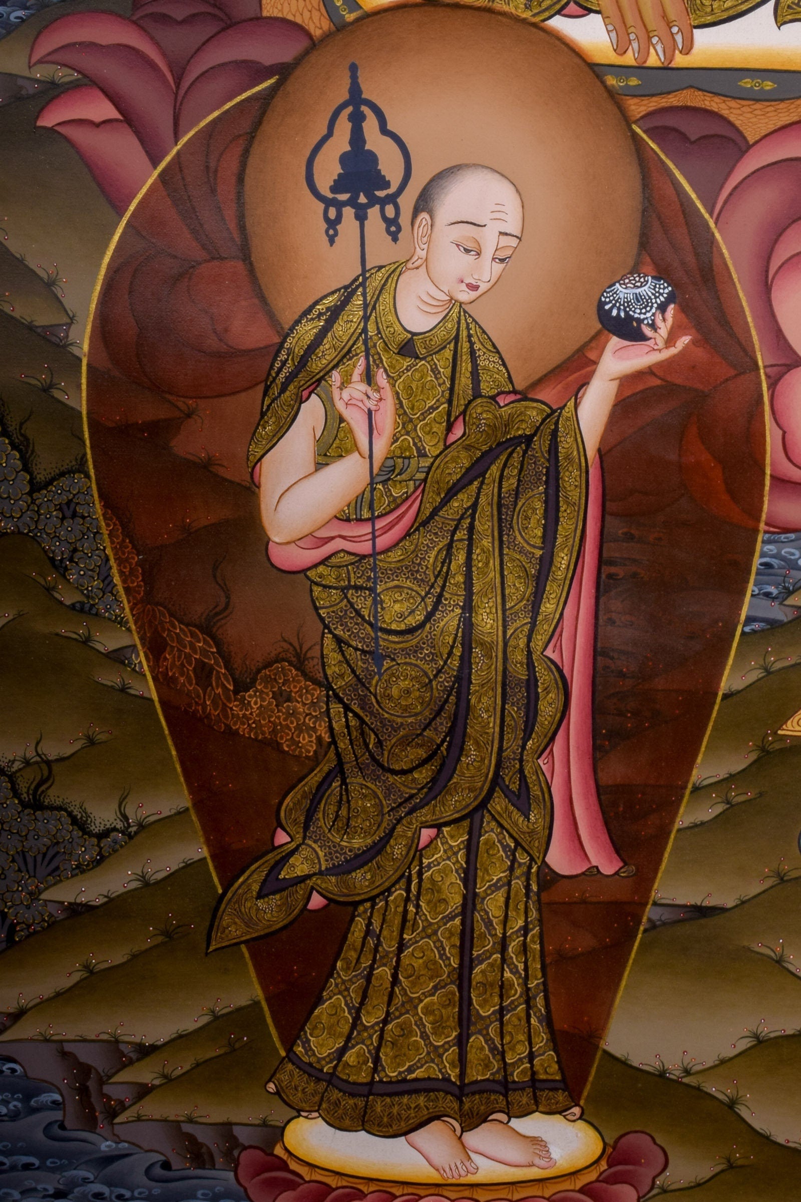 Shakyamuni Buddha Tibetan Thangka - Lucky Thanka