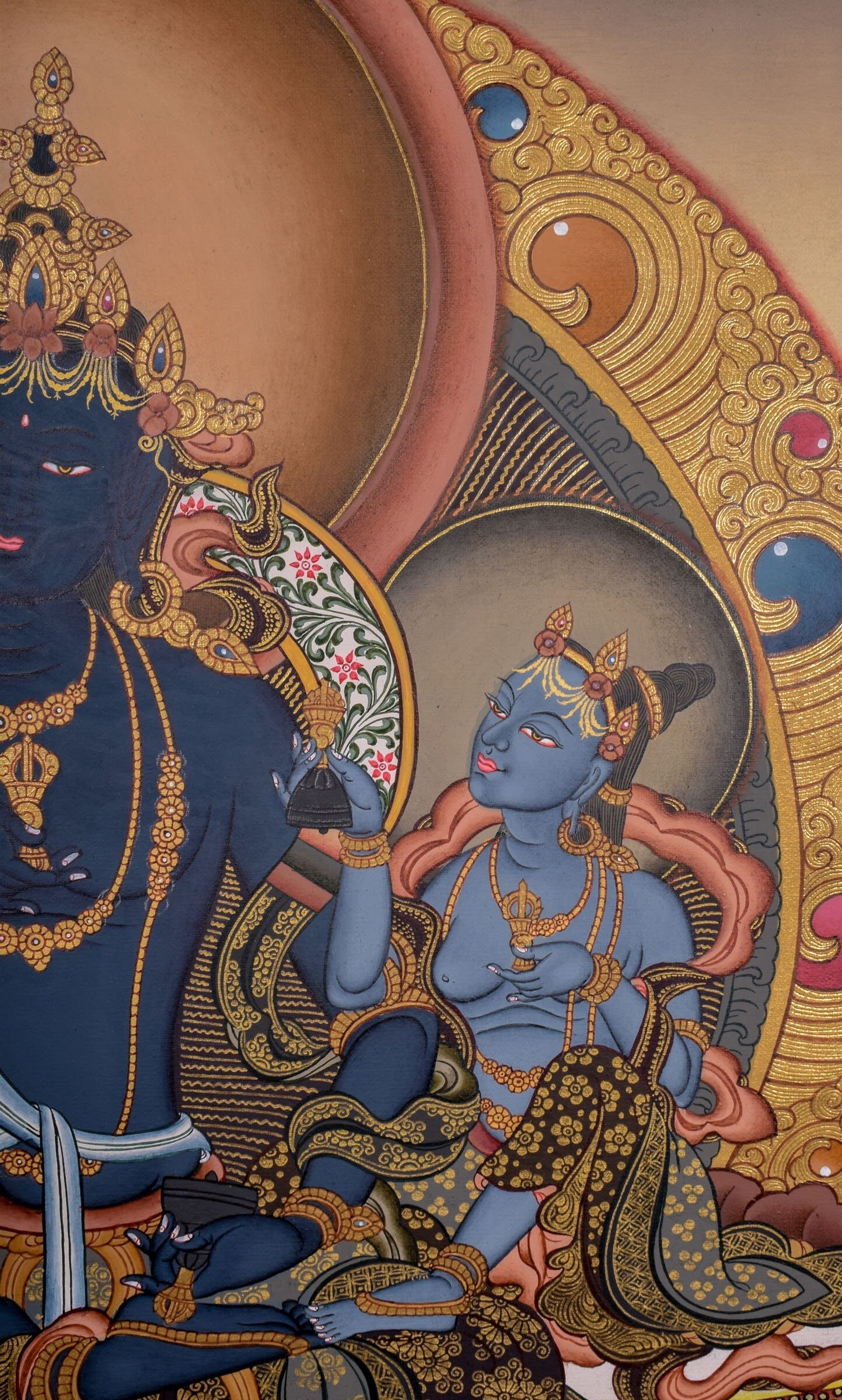 Tibetan Thangka of Vajradhara Painting - Lucky Thanka