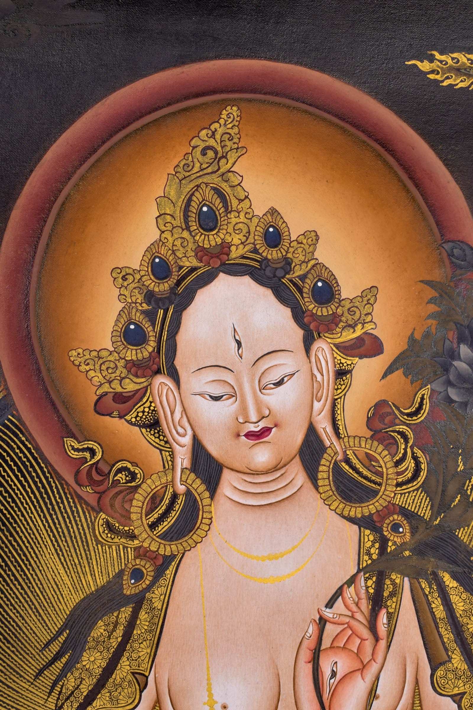 White Tara Thangka - Lucky Thanka
