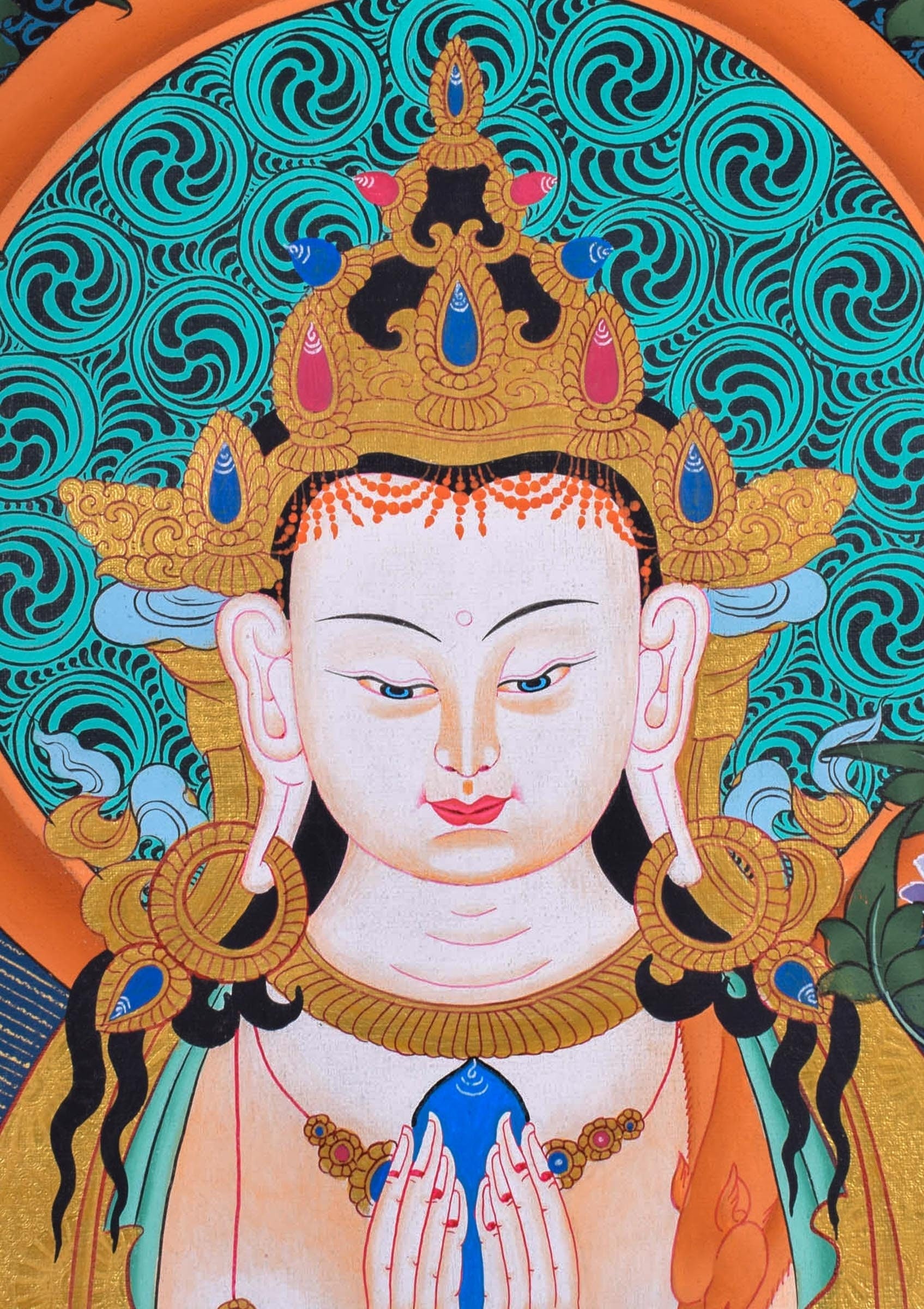 Beautiful Chenrezig thangka - Lucky Thanka
