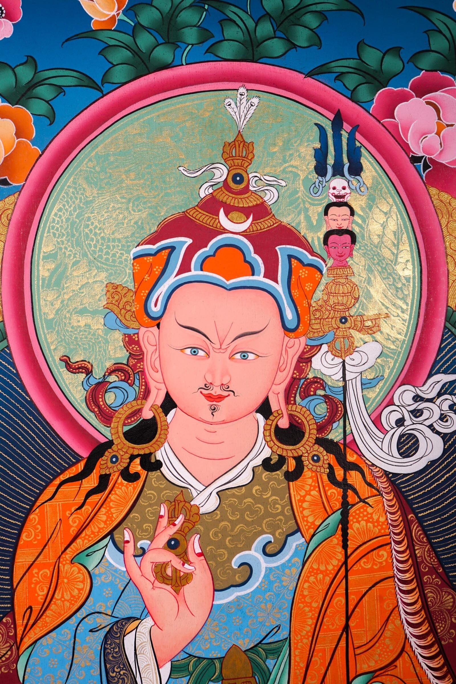 Guru Rinpoche | Master Padmasambhava Thangka Painting - Lucky Thanka