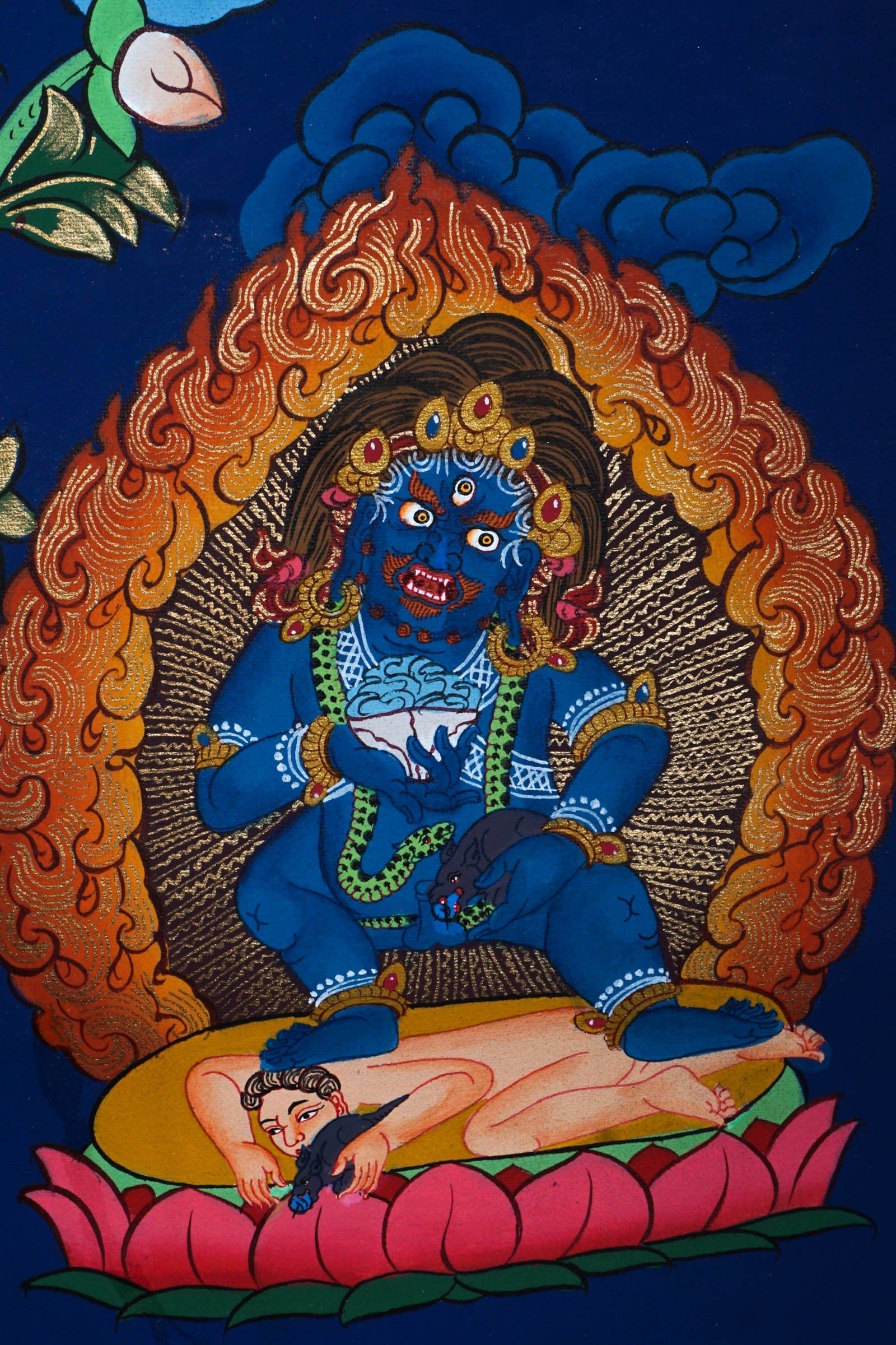 Beautiful Thangka Painting of Shakyamuni Buddha - Lucky Thanka