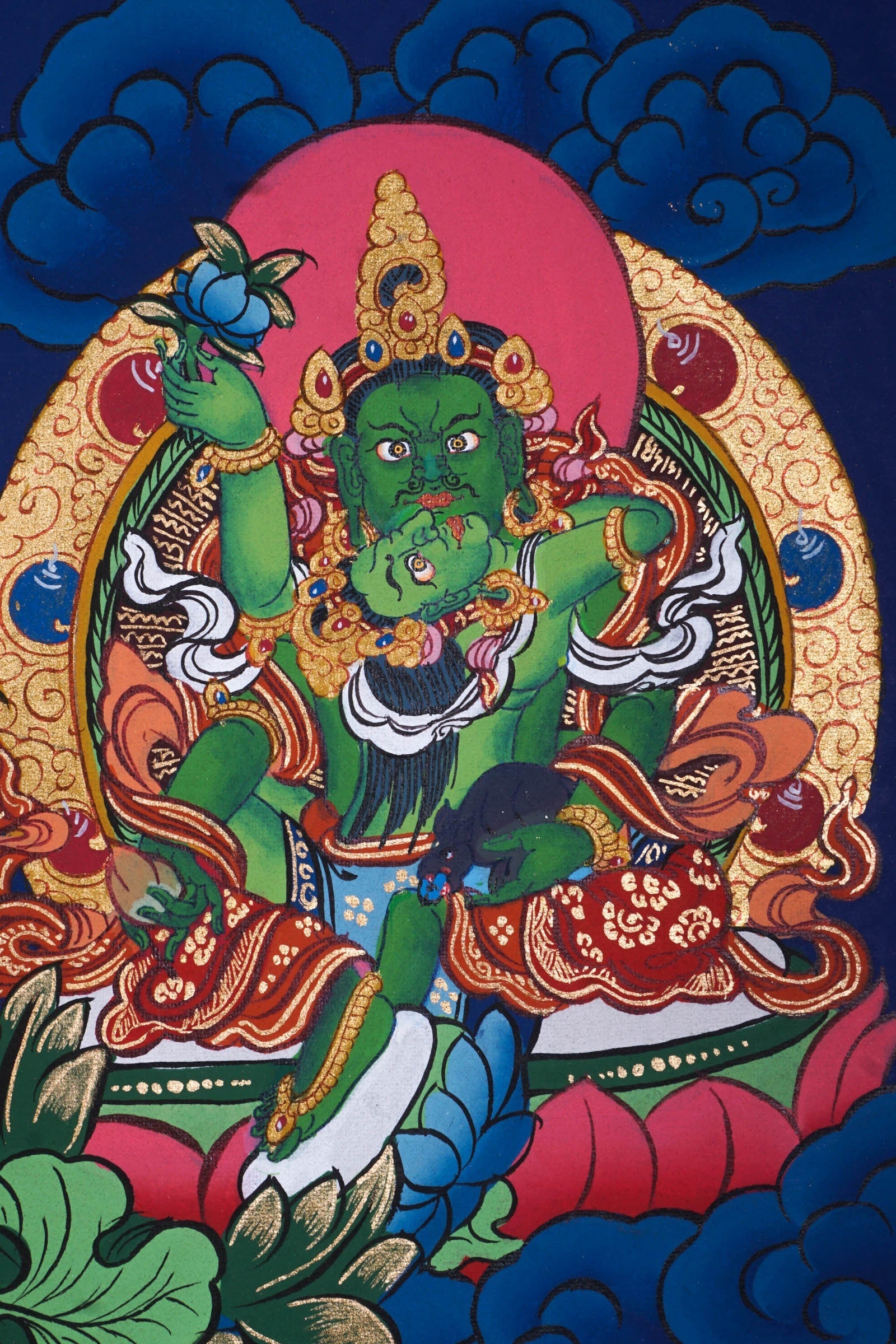 Beautiful Thangka Painting of Shakyamuni Buddha - Lucky Thanka